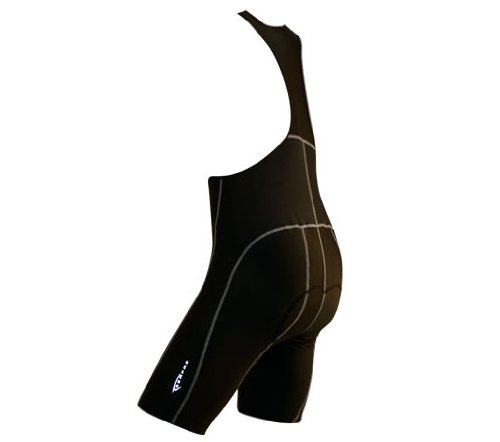 Serfas Superleggera Black Gel Bib Cycling Shorts - Men's Premium Comfort Bike Shorts for Road & Mountain Biking, Long Distance Training & Competitive Cycling