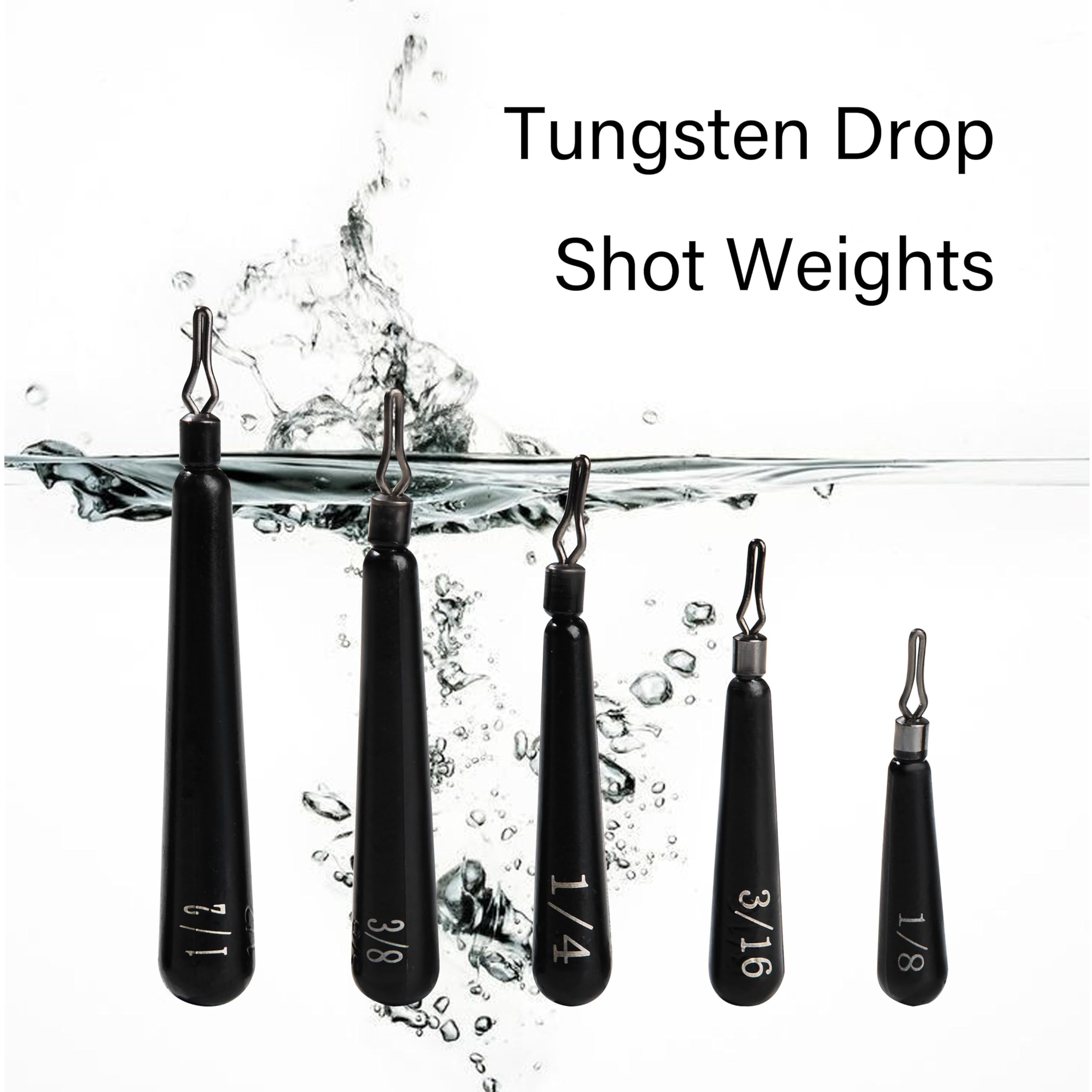 Premium 10-Pack Tungsten Drop Shot Weights Kit - High-Density Fishing Sinkers for Drop Shot Rig - Perfect for Bass, Walleye & Freshwater Fishing