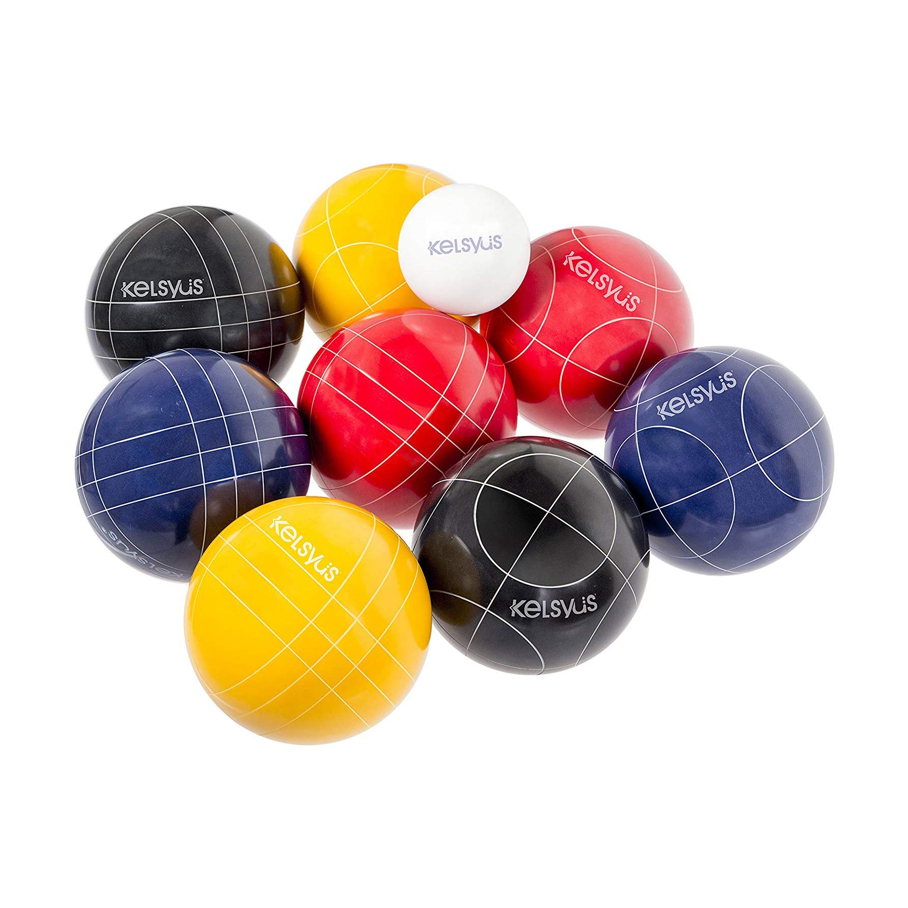 Premium Bocce Ball Set - Outdoor Lawn Game for Adults & Kids - Durable 90mm Resin Balls with Carrying Case - Perfect for Backyard, Beach, Picnic & Tailgating Parties