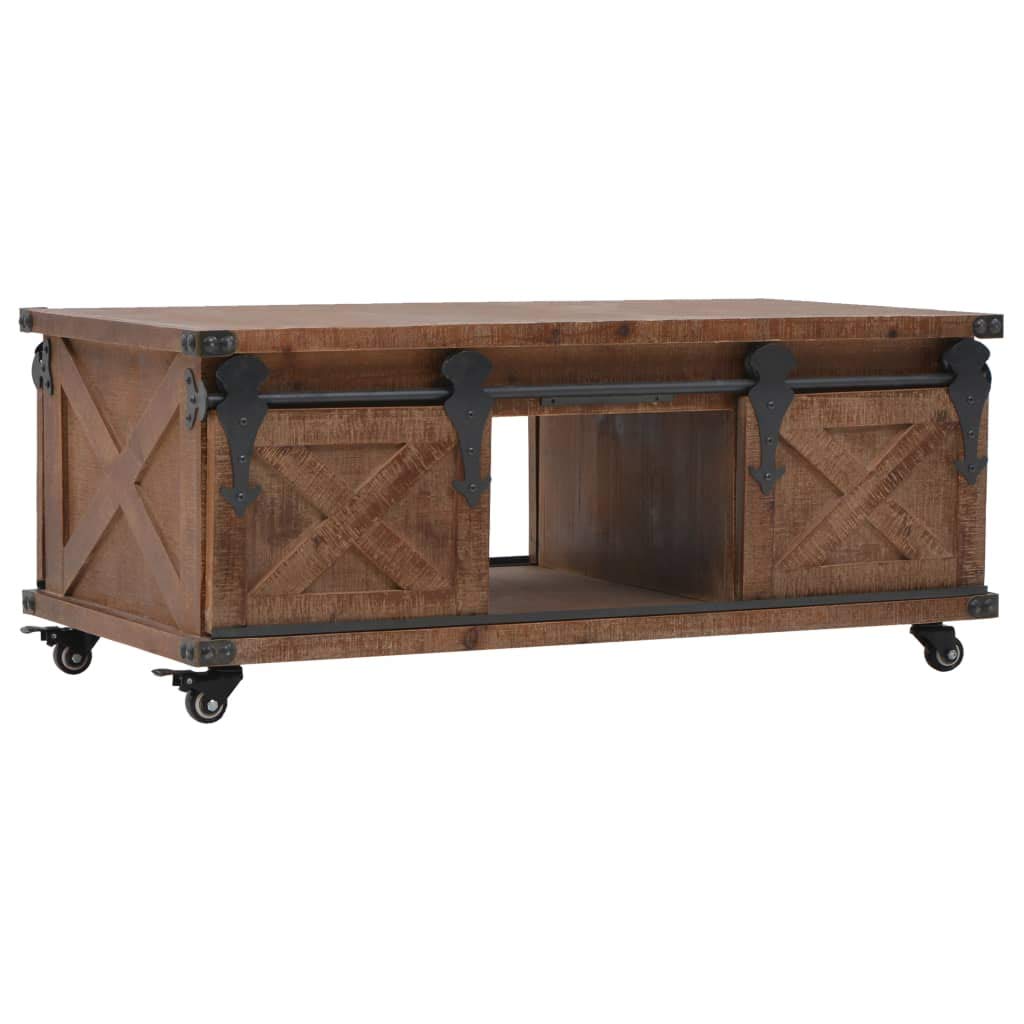 CHARMMA Solid Fir Wood Coffee Table - 35.8