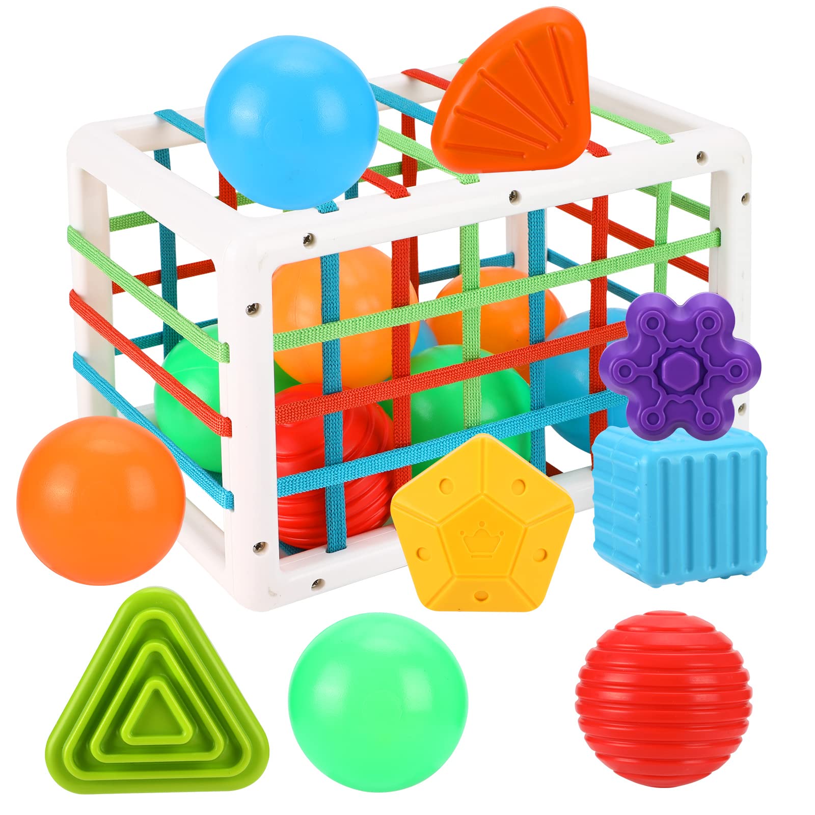 Augot Baby Shape Sorting Toys - Educational Sensory Toys for Toddlers 18M+ - Play & Learn