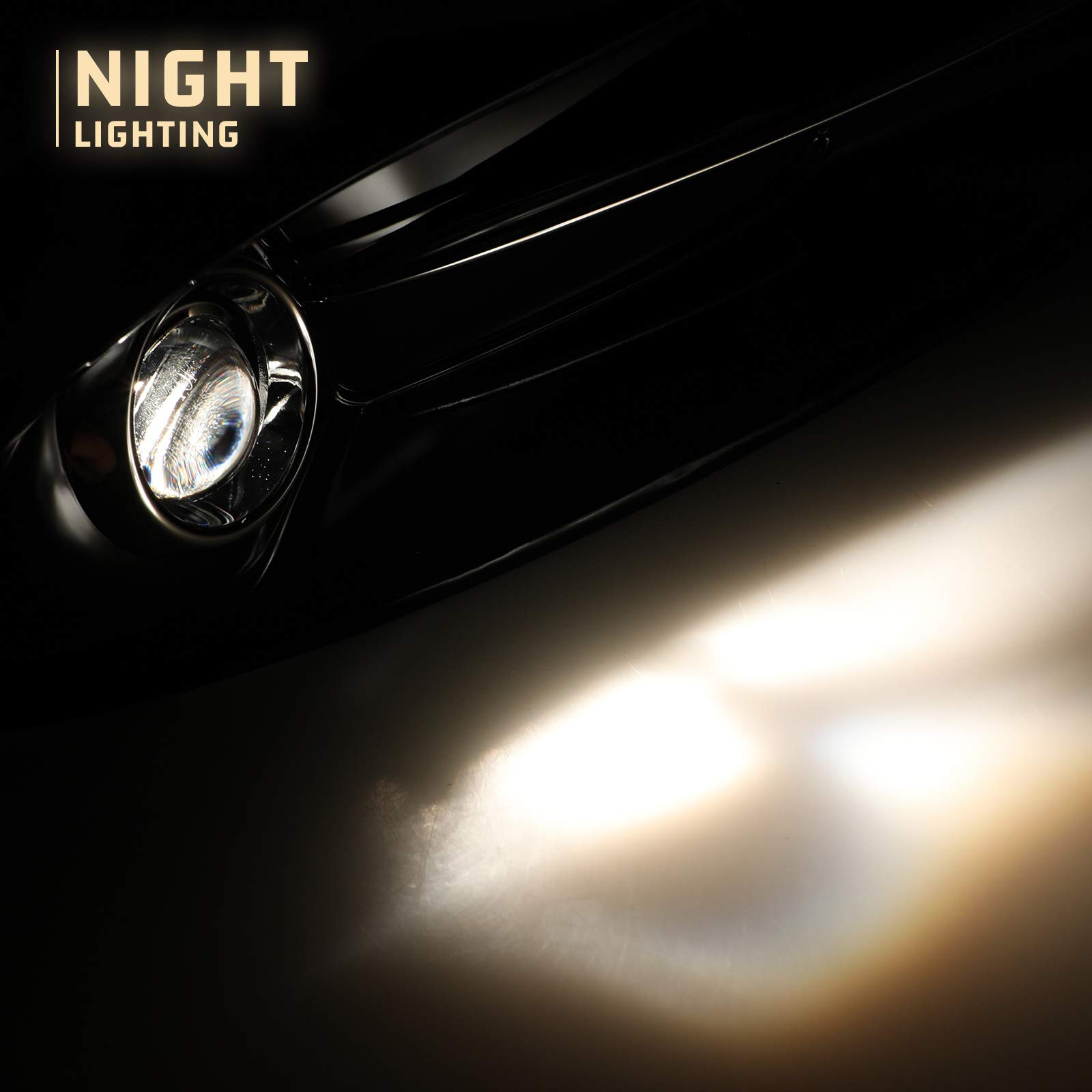 H11 12V 55W Fog Lights Kit for Dodge Dart 2013-2016 - Clear Glass Lens Fog Lamps with Wiring Harness & Switch Included (1 Pair) - Perfect for Night Driving & Bad Weather Visibility