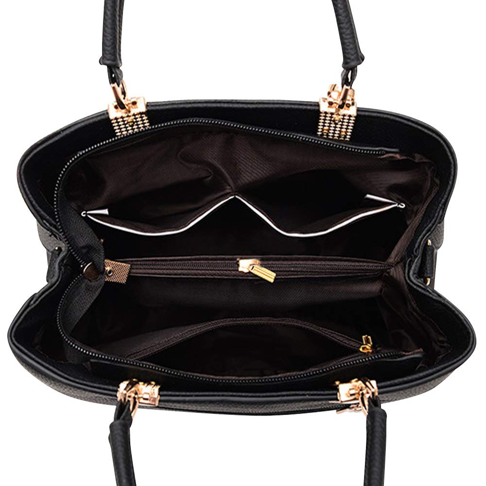 ACNCN Women's PU Leather Fashion Handbag - Stylish Designer Shoulder Bag & Top Handle Purse for Work, Travel & Daily Use