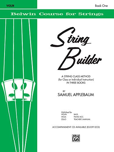 String Builder Violin Book One (Belwin Course for Strings) - Essential Violin Method Book for Beginners & Students - Perfect for Home Practice, Music Lessons & Orchestra Training