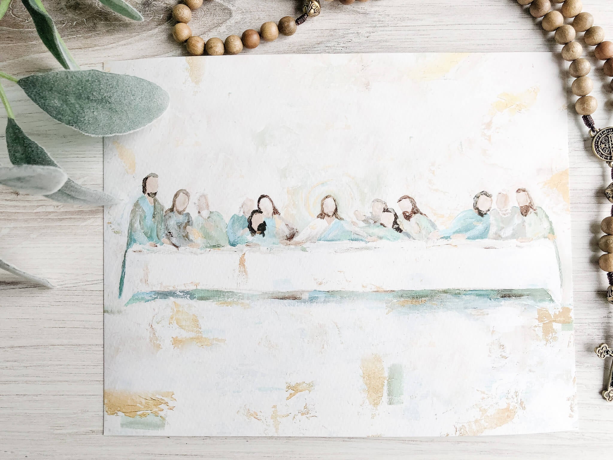 The Last Supper Wall Art Print - High Quality Jesus Christ Religious Painting for Home Decor, Church, and Office - Perfect for Living Room, Bedroom, and Gifts