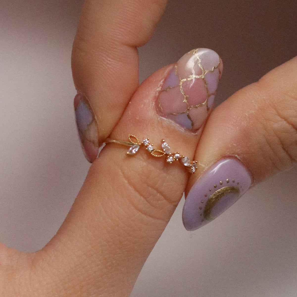White Cubic Zirconia Branch Ring - Elegant Stackable Dainty Jewelry for Women, Perfect for Everyday Wear, Gift Giving & Special Occasions