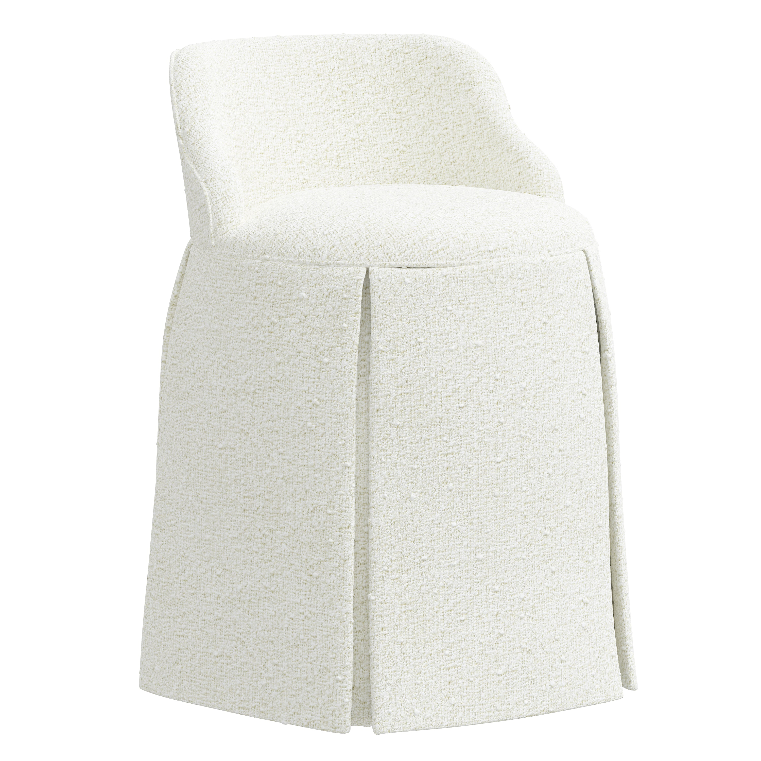 Pipi Vanity Chair - Elegant Makeup Dressing Stool with Upholstered Seat & Gold Metal Legs, Perfect for Bedroom, Boudoir, Vanity Table & Beauty Salon