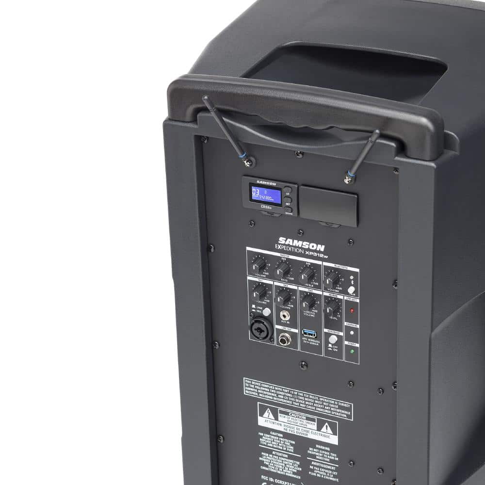 Samson Expedition XP312W All-in-One Portable PA System with Wireless Microphone & Bluetooth - Perfect for Outdoor Events, Parties, and Public Speaking