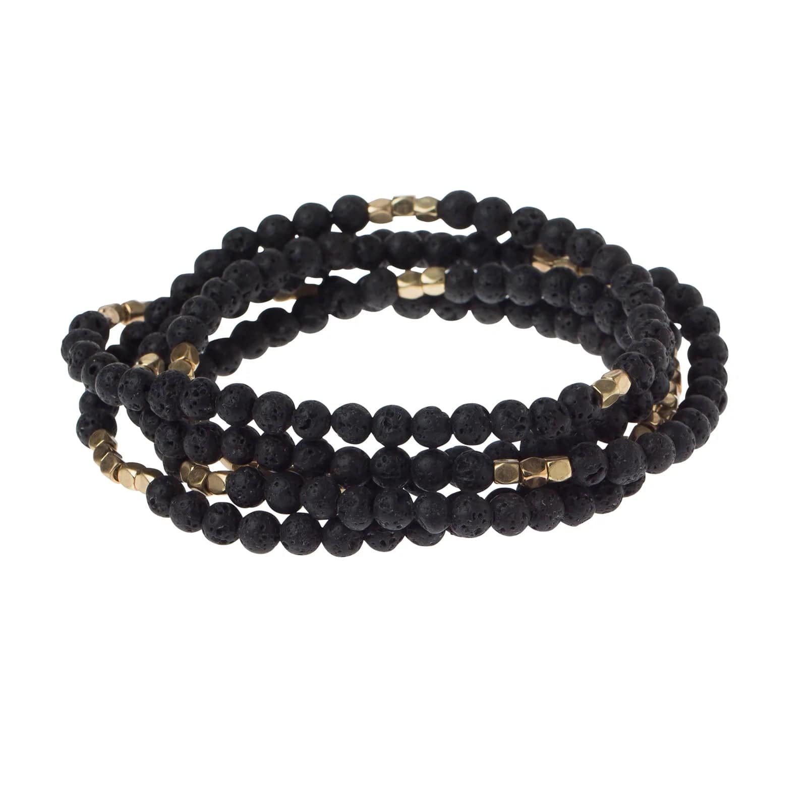 Lava Stone Bracelet for Strength and Protection - Natural Volcanic Lava Beads for Men & Women - Perfect for Meditation, Yoga, and Spiritual Healing