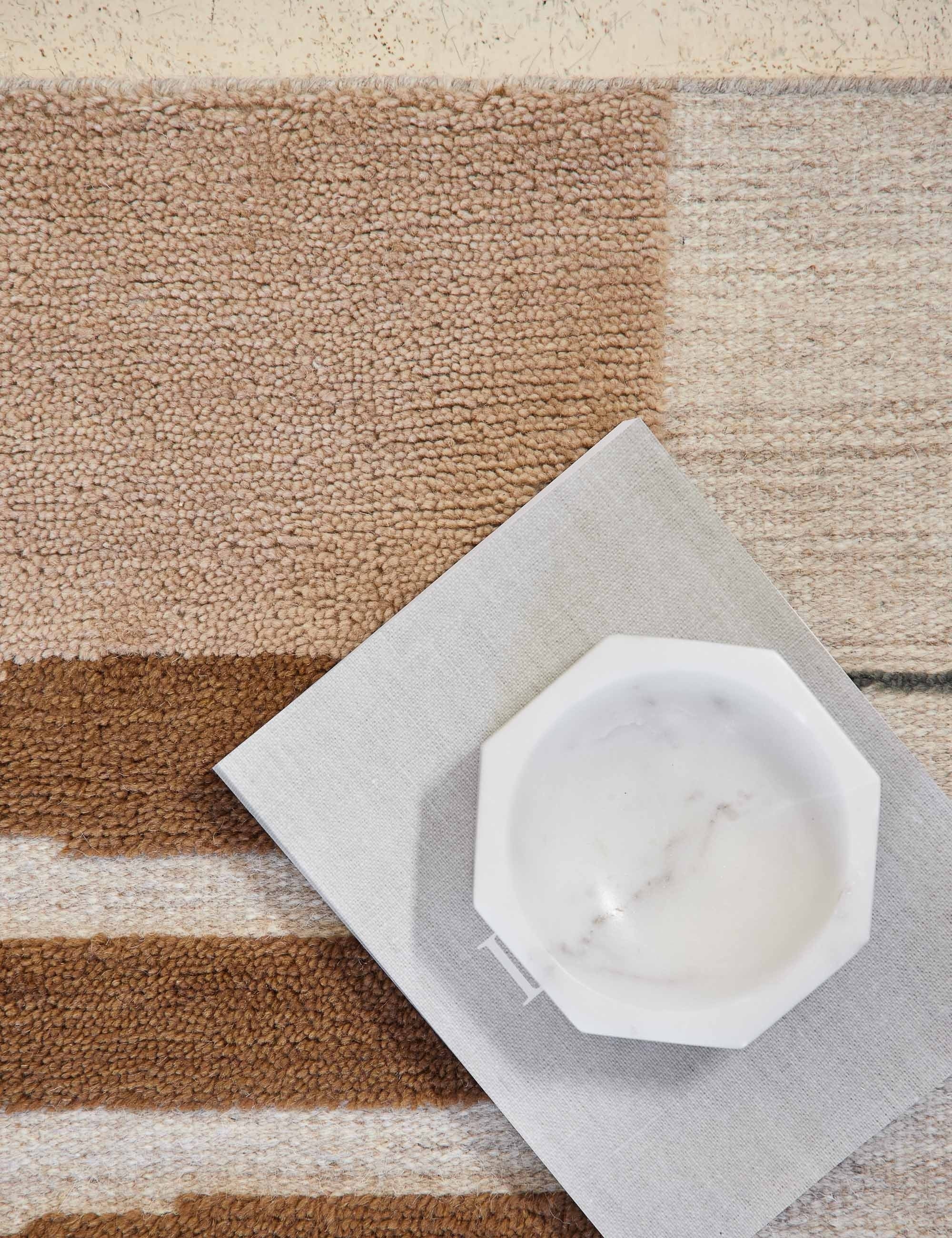 Benita Hand Knotted Wool Rug Swatch 18x18 by Nina Freudenberger - Soft Bohemian Home Decor for Living Room, Bedroom & Nursery