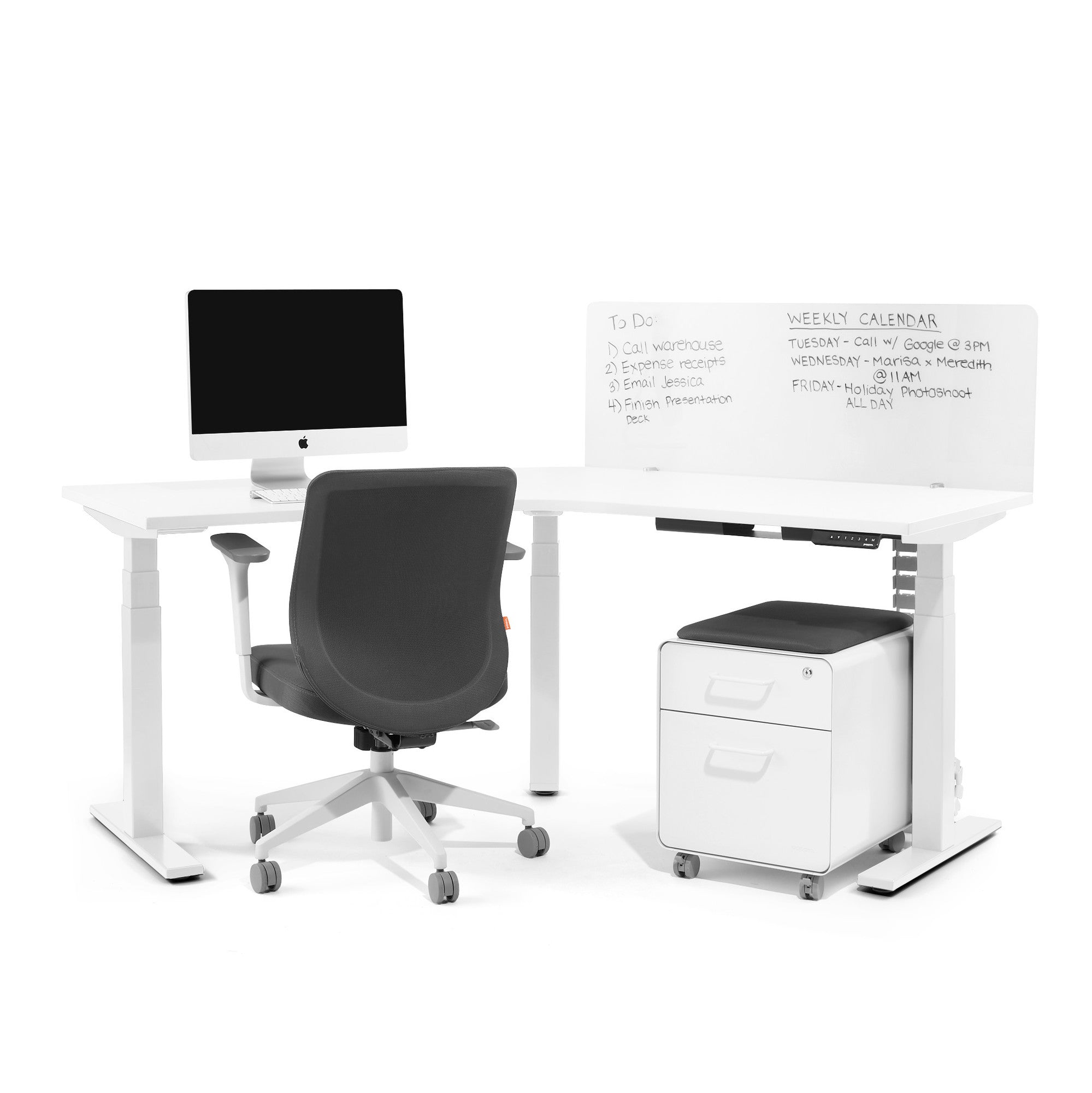Adjustable Standing Desk with 120 Degree Tilt - Ergonomic L-Shaped Workstation for Home & Office - Perfect for Work, Study, and Gaming