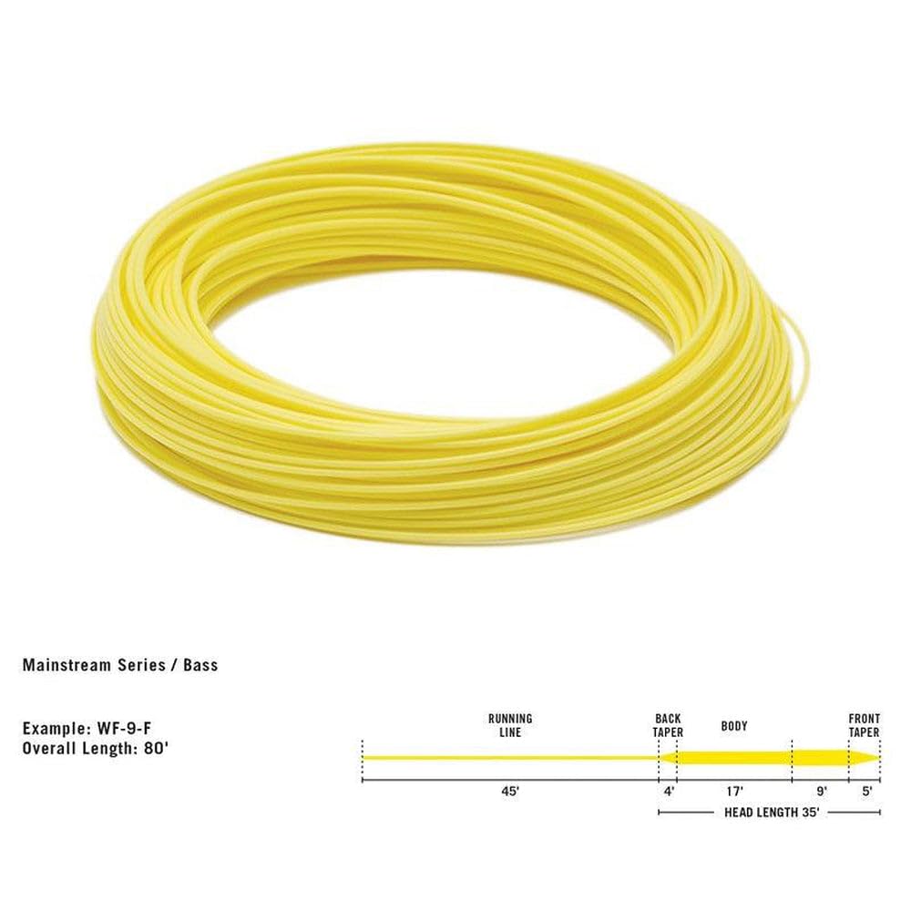 RIO Products Mainstream Trout Fly Line - Premium Floating Fly Fishing Line for Trout - Perfect for Freshwater Streams, Rivers, and Lakes