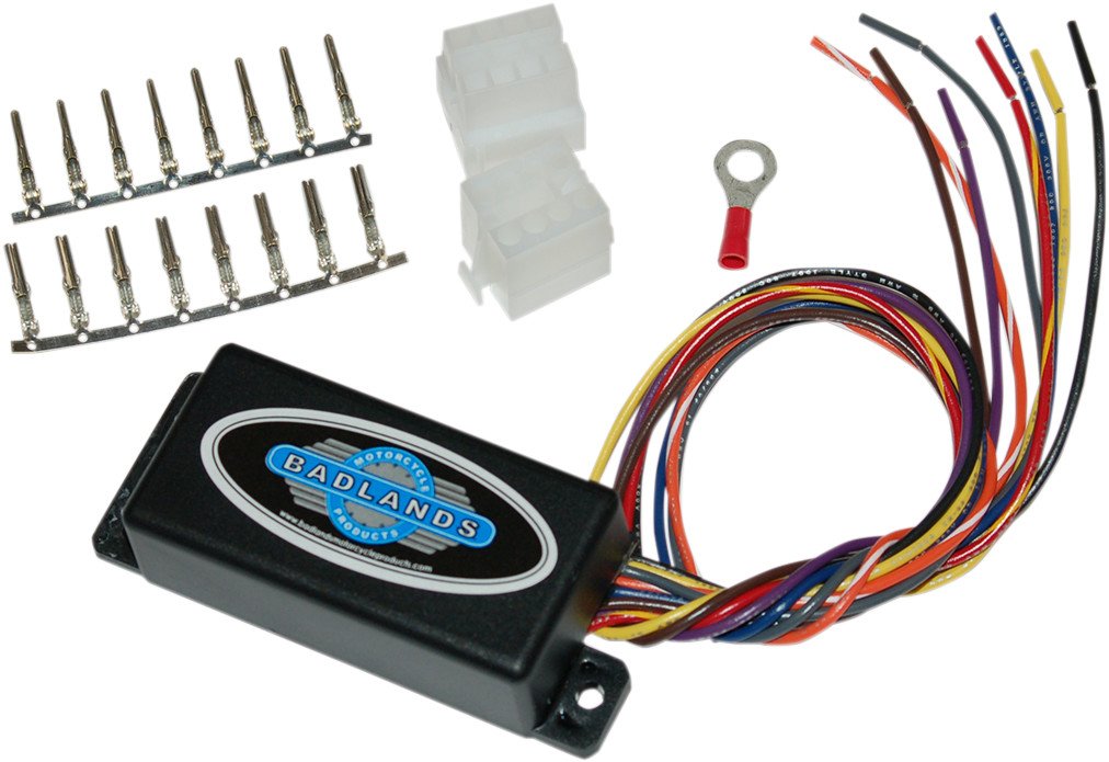 Badlands Motorcycle Illuminator Plug-In LED Run Brake Turn Signal Module - Universal Fit for Harley, Honda, Yamaha & More - Enhance Nighttime Visibility & Safety