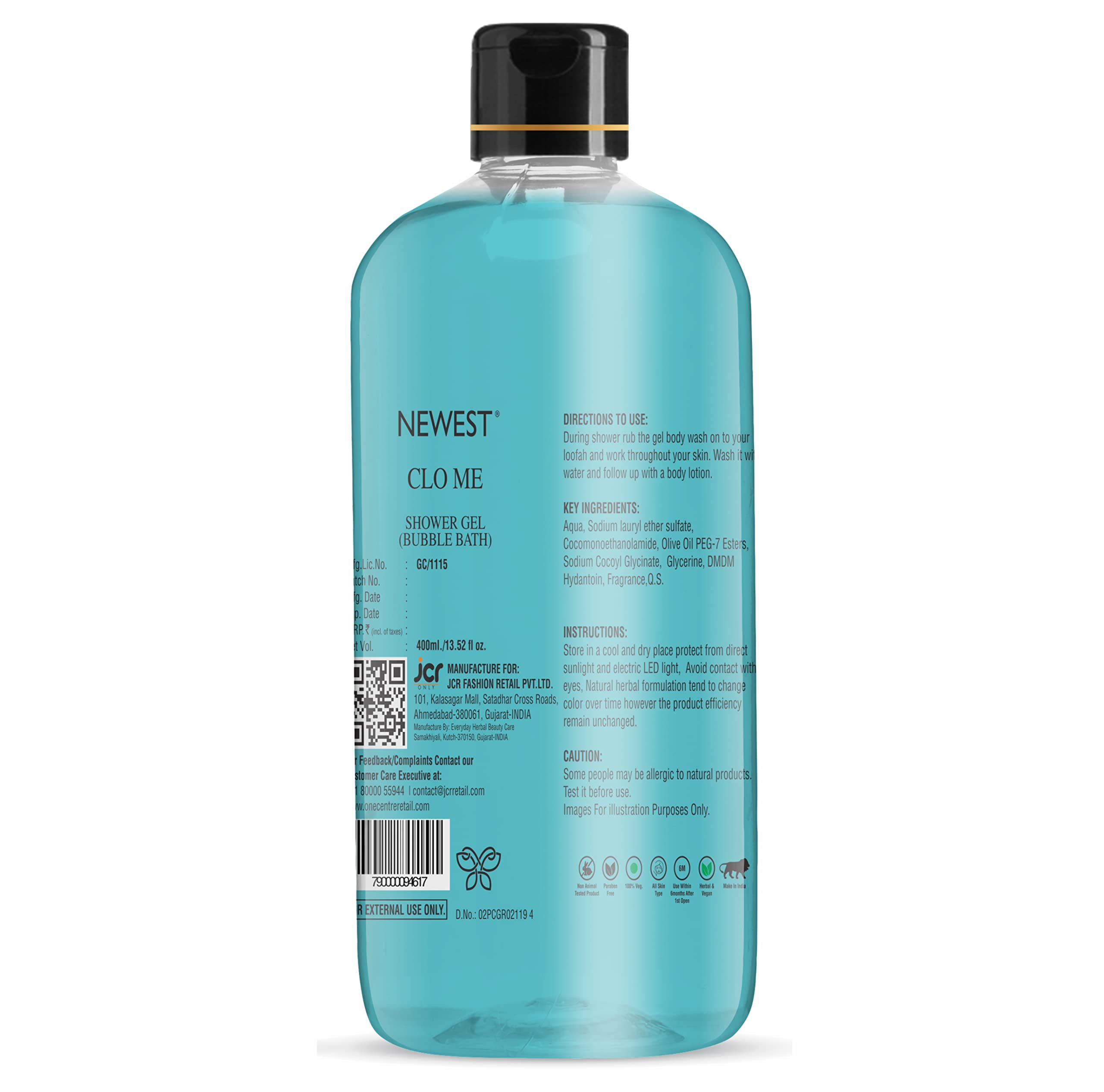 Refreshing Aloe Vera & Clove Shower Gel for Men and Women - Hydrating Body Wash for Dry Skin, Daily Moisturizing & Relaxing Bath Experience