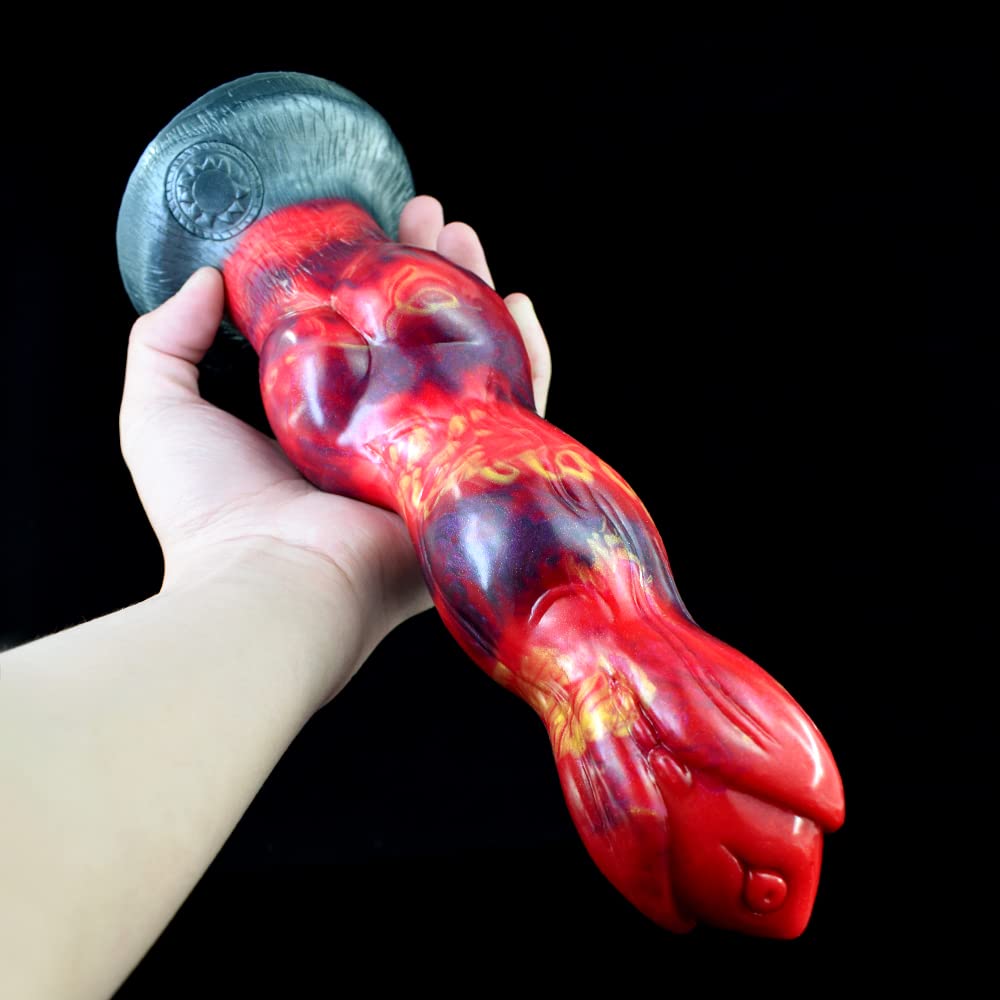 Premium Liquid Silicone Alien/Fido Dildo with Strong Suction Cup - BeHorny Adult Sex Toy for Solo Play & Couples Fantasy | Waterproof, Body-Safe & Easy to Clean for Bedroom, Shower & Travel Use