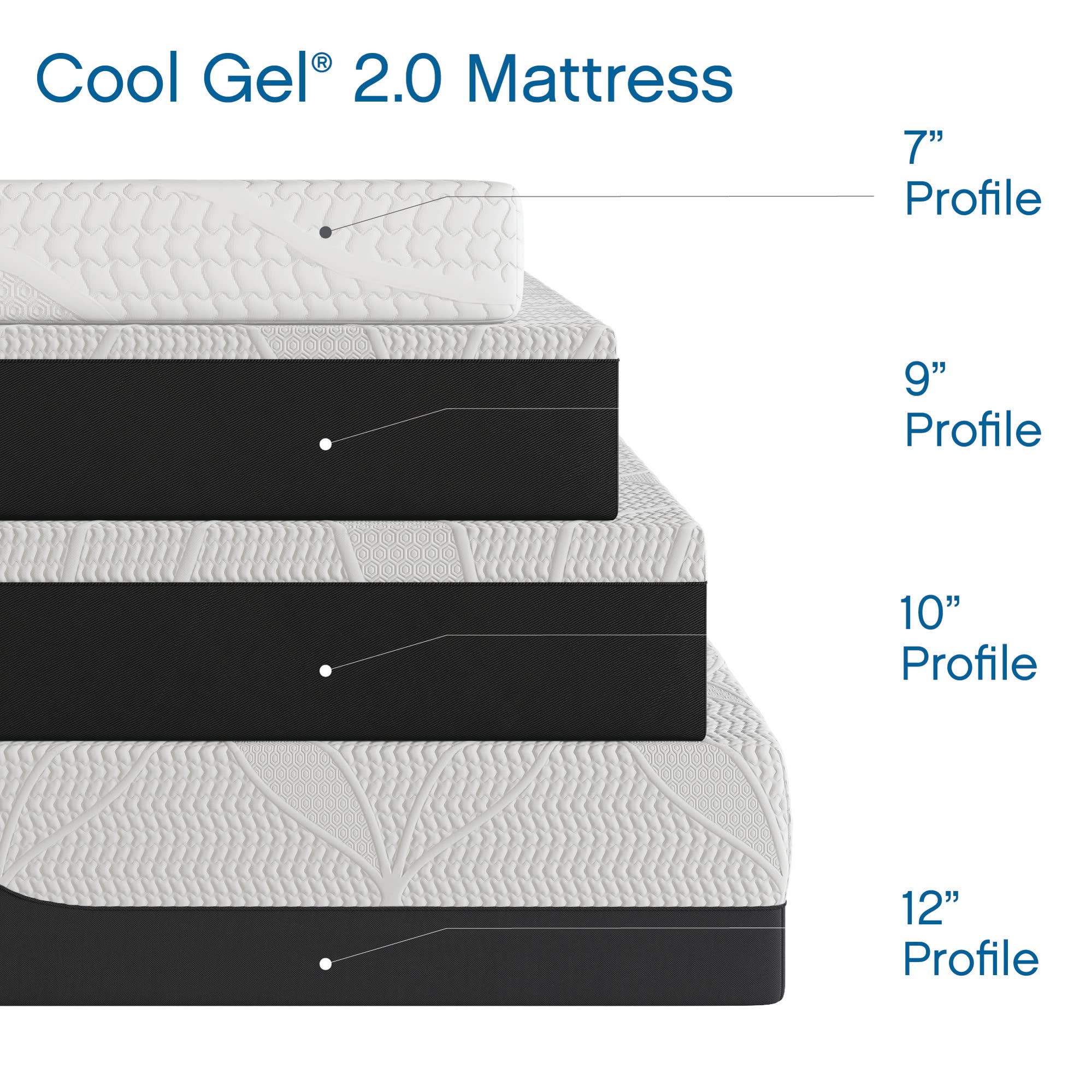 14 Inch Medium Firm Cooling Gel Memory Foam Mattress Queen Size - CertiPUR-US Certified with Pressure Relief & 2 Free CoolGel Pillows | Bed in a Box for Hot Sleepers, Back Pain Relief & Guest Room Comfort