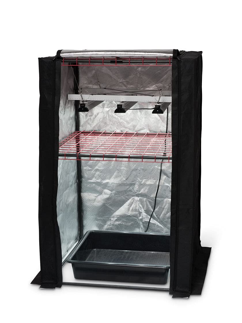 Premium Hemp Grow Frame Lights and Tray Kit - Full Spectrum LED Plant Growing System for Indoor Hydroponics & Greenhouse Cultivation - Perfect for Home Gardeners & Commercial Growers