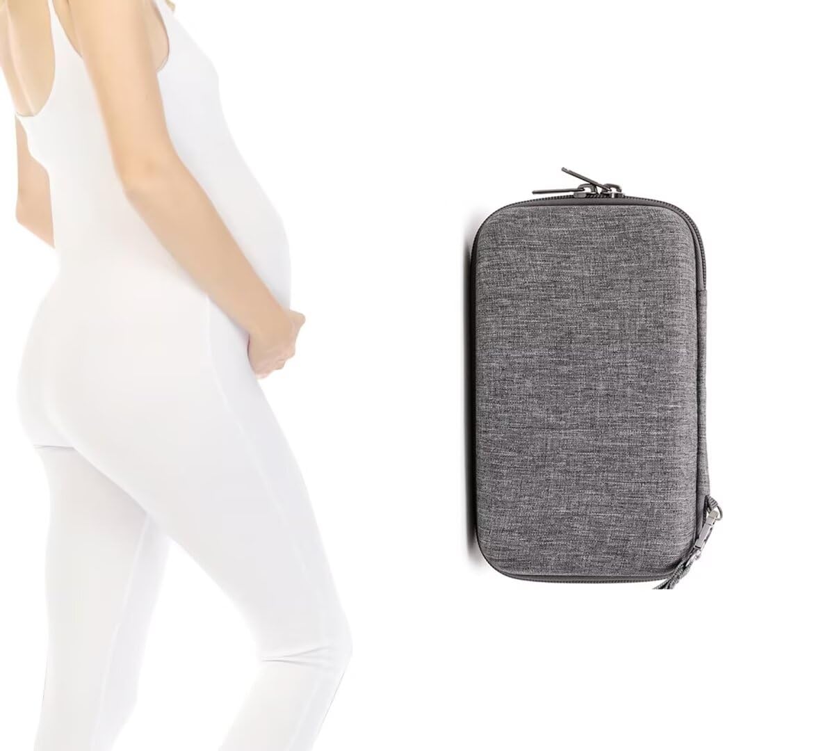 Portable Doppler Fetal Heart Rate Monitor Bag for Baby - Waterproof Carrying Case for Pregnancy Accessories & Home Use - Perfect for Doctor Visits, Travel & Nursery Organization (Model WUC-P01)