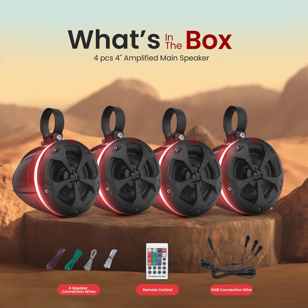 Premium Marine Wakeboard Tower Speaker System - Waterproof Bluetooth Speakers for Boats, Perfect for Outdoor Water Sports & Party Entertainment