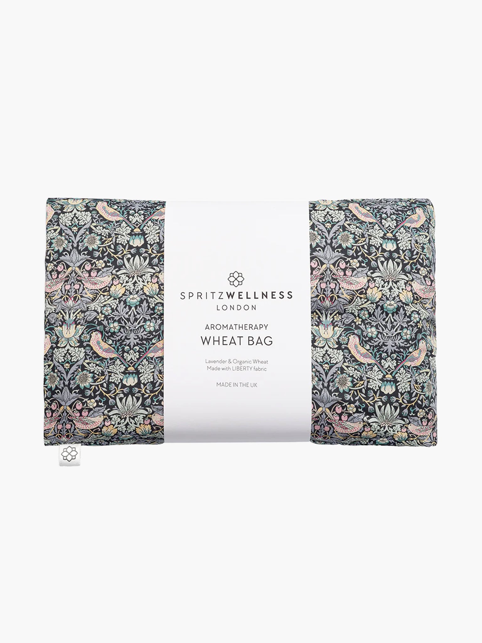 Spritz Wellness Liberty Print Aromatherapy Wheat Bag - Strawberry Thief Design | Microwaveable Heat Therapy for Pain Relief & Relaxation | Perfect for Home, Office & Travel Use