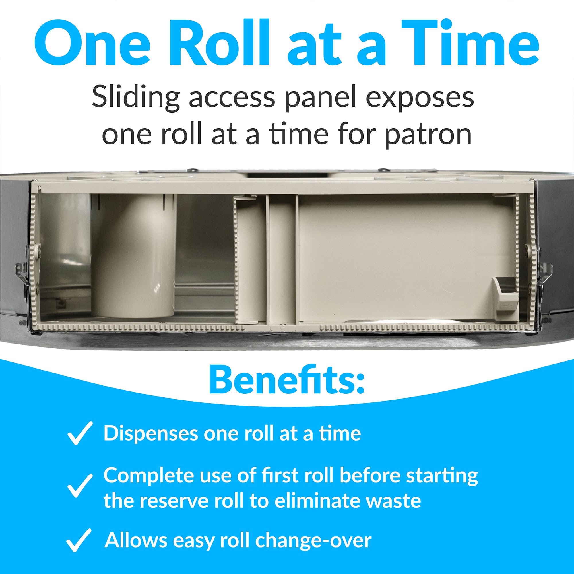 Bobrick B-2892 Commercial Surface-Mounted Twin Jumbo-Roll Toilet Paper Dispenser - Heavy Duty Double Roll Toilet Paper Holder for High Traffic Restrooms, Offices & Public Spaces