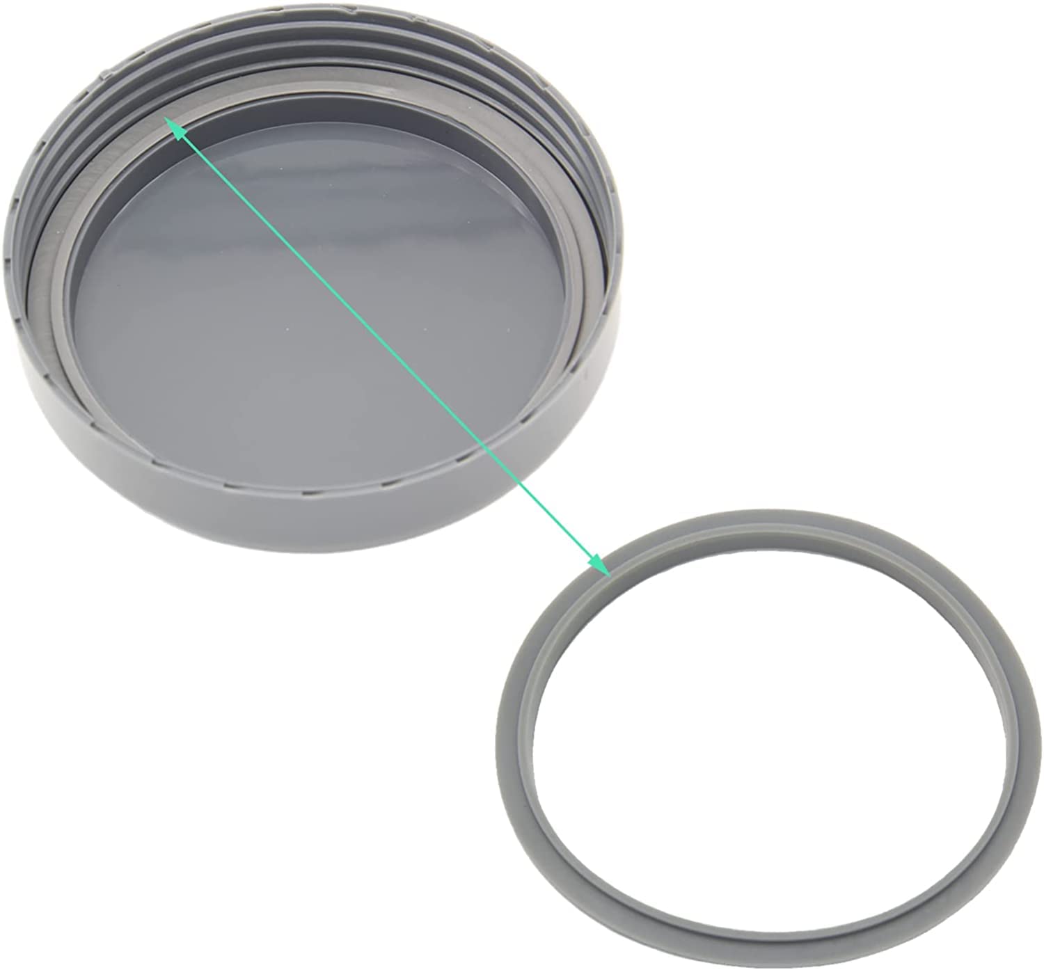 Nutribullet Blender Replacement Parts - 18OZ Cup & Stay-Fresh Resealable Lid with Gasket - Compatible with 600W & 900W Models - Perfect for Smoothies, Juicing & Meal Prep (1 Pack)