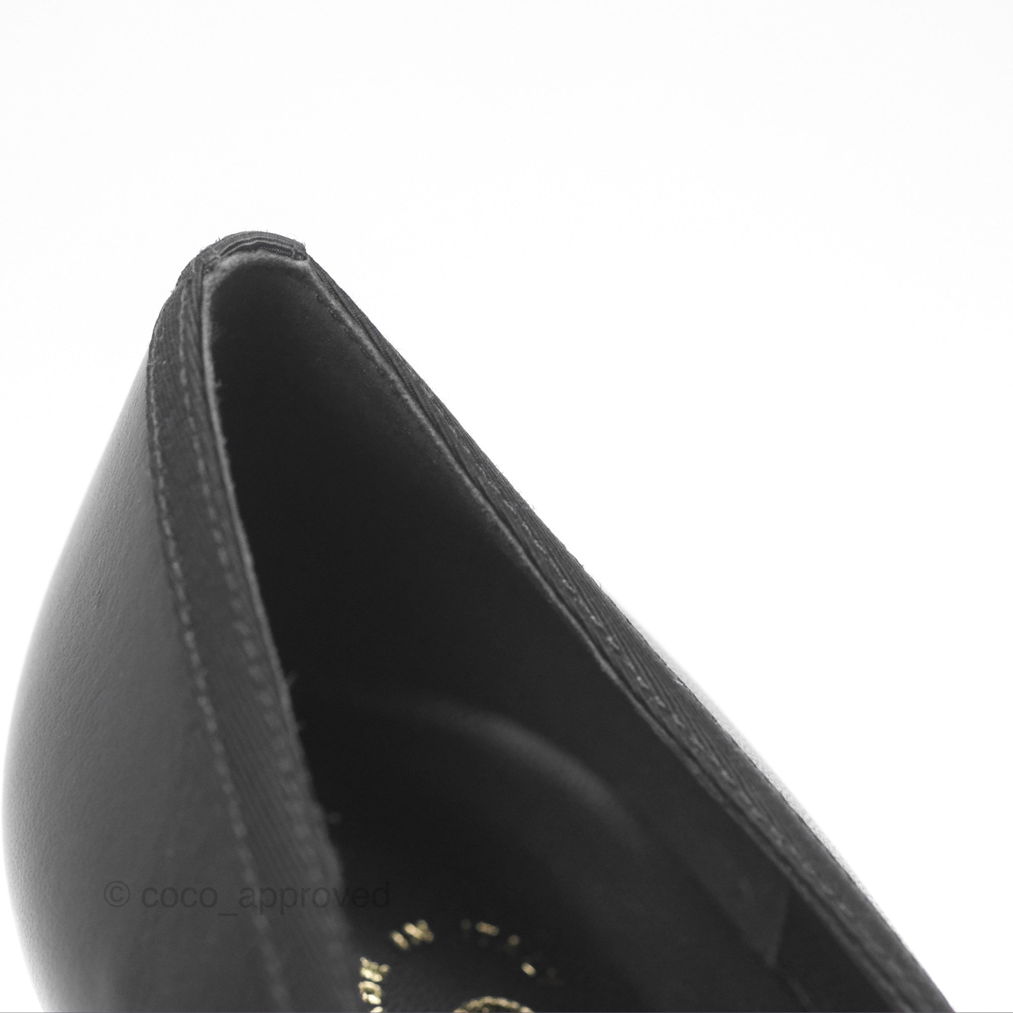 Chanel Classic CC Black Lambskin Heels Women's Size 39.5 - Luxury High Heel Pumps for Evening Parties & Formal Events