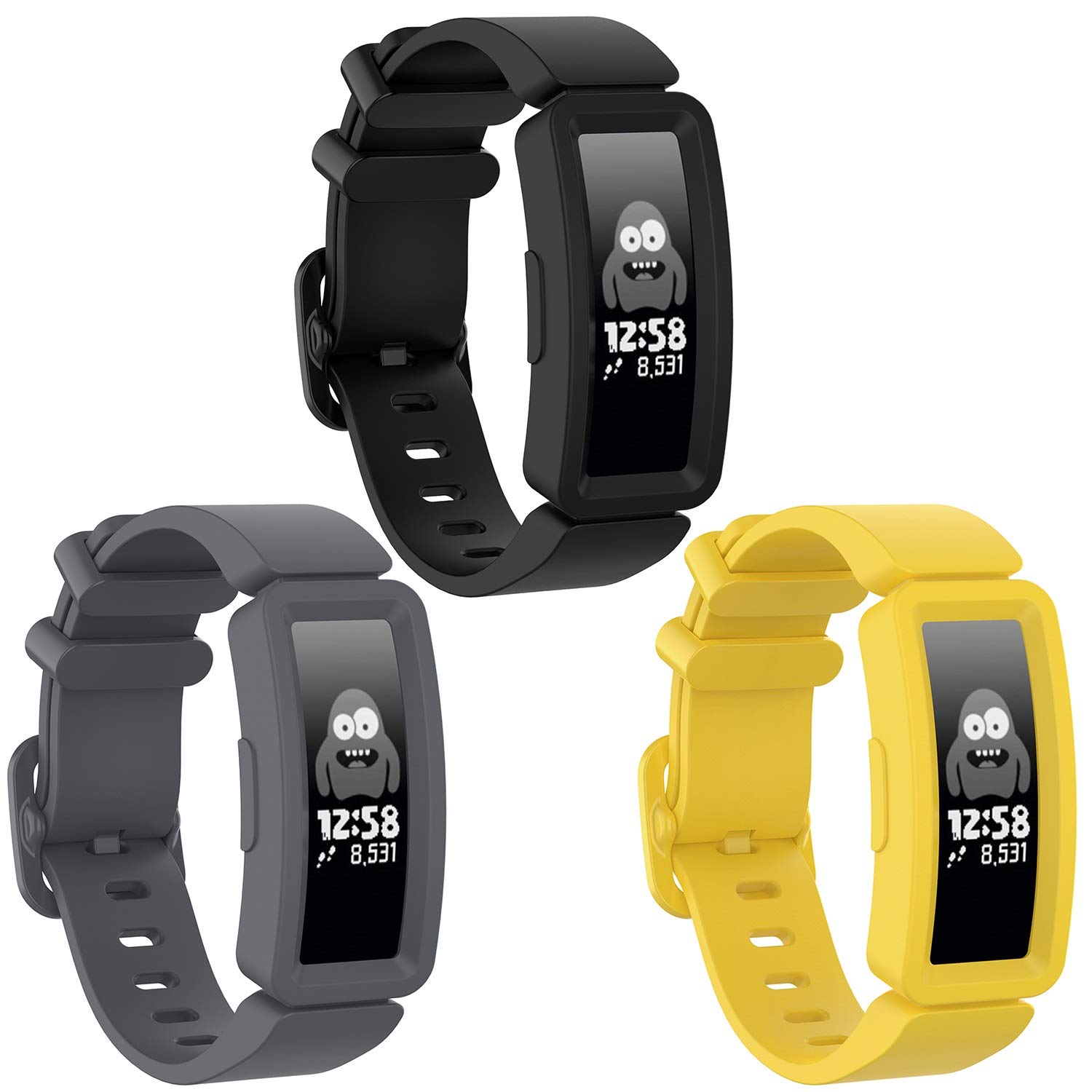 Watbro Replacement Bands Compatible with Fitbit Ace 2 - Durable Adjustable Kids Fitness Tracker Wristbands for Active Children | Perfect for School, Sports & Daily Activities