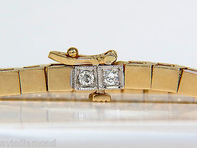 14KT Gold Shine Pave Box Bracelet with 0.40CT Diamonds - Elegant 7 Inch Jewelry for Women, Perfect for Weddings, Anniversaries & Special Occasions