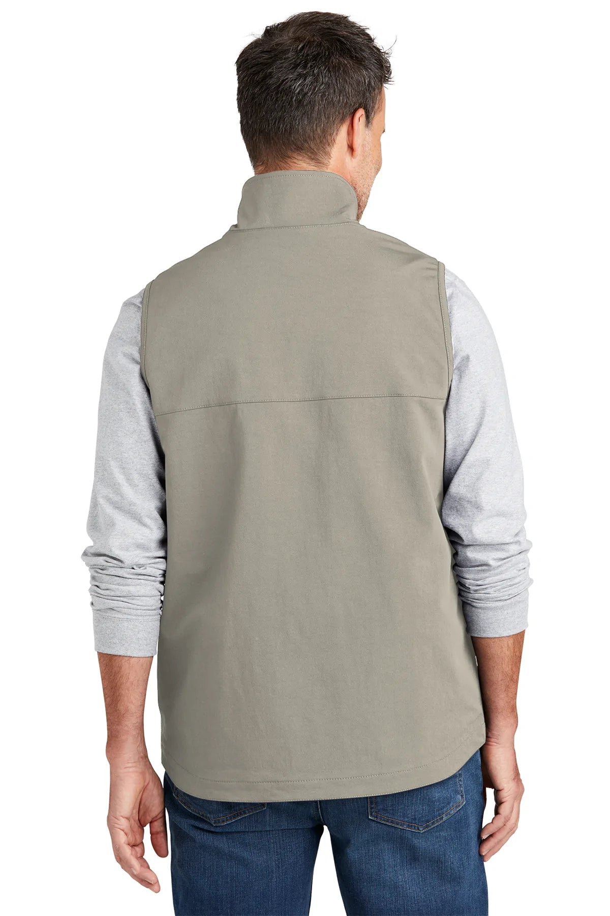Carhartt Super Dux Soft Shell Customized Work Vest in Greige - Durable & Comfortable for Outdoor Jobs, Hunting & Construction Work