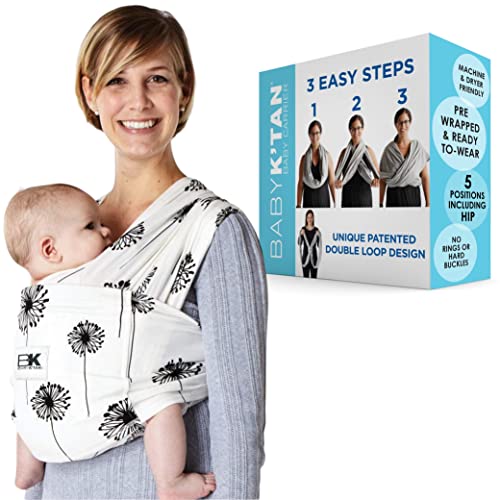Original Baby K'tan Carrier - Soft Hands-Free Wrap for Newborns to Toddlers (7-35lb) - Perfect for Walks & Errands