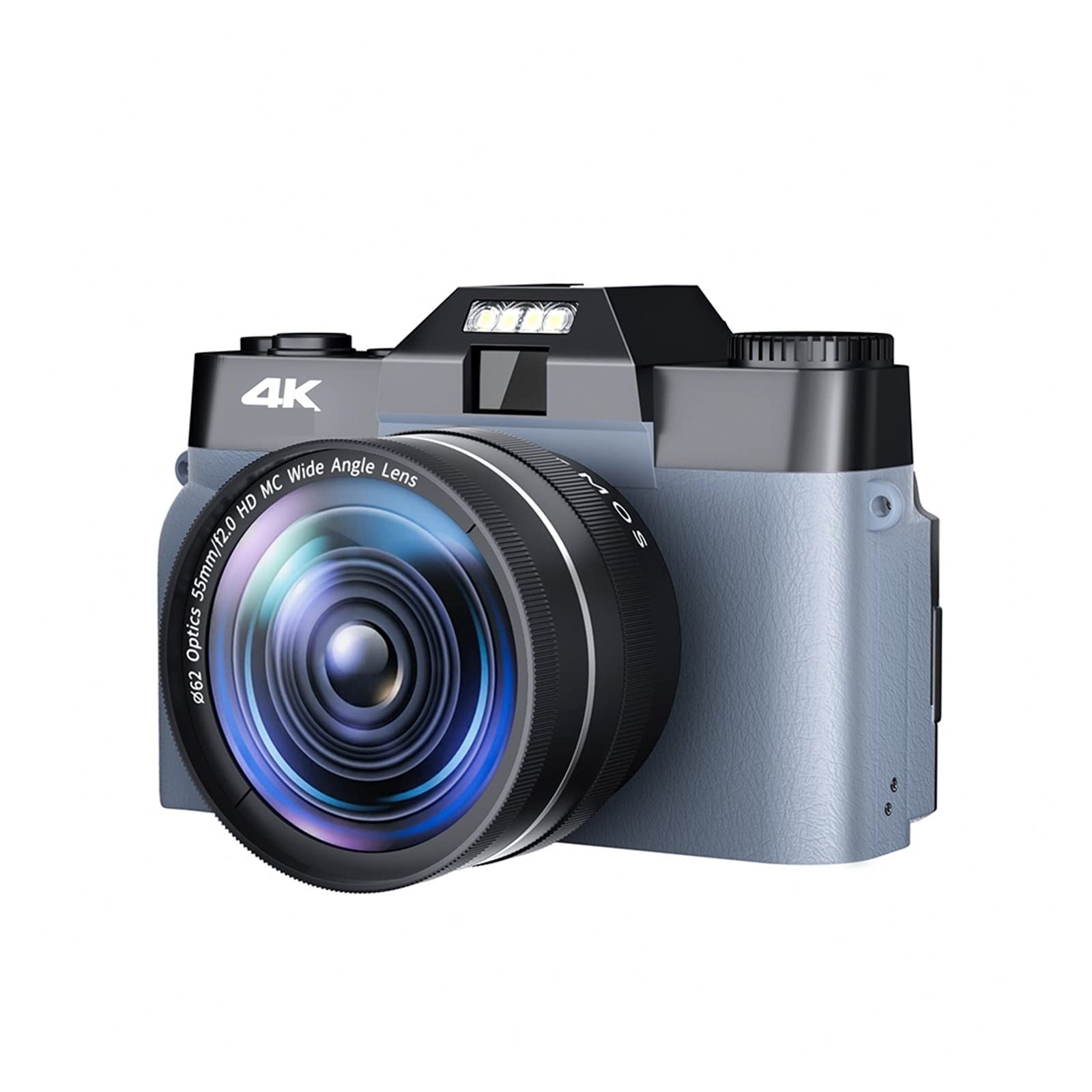 BODORME 4K Video Camera 48MP Digital Camera with 3