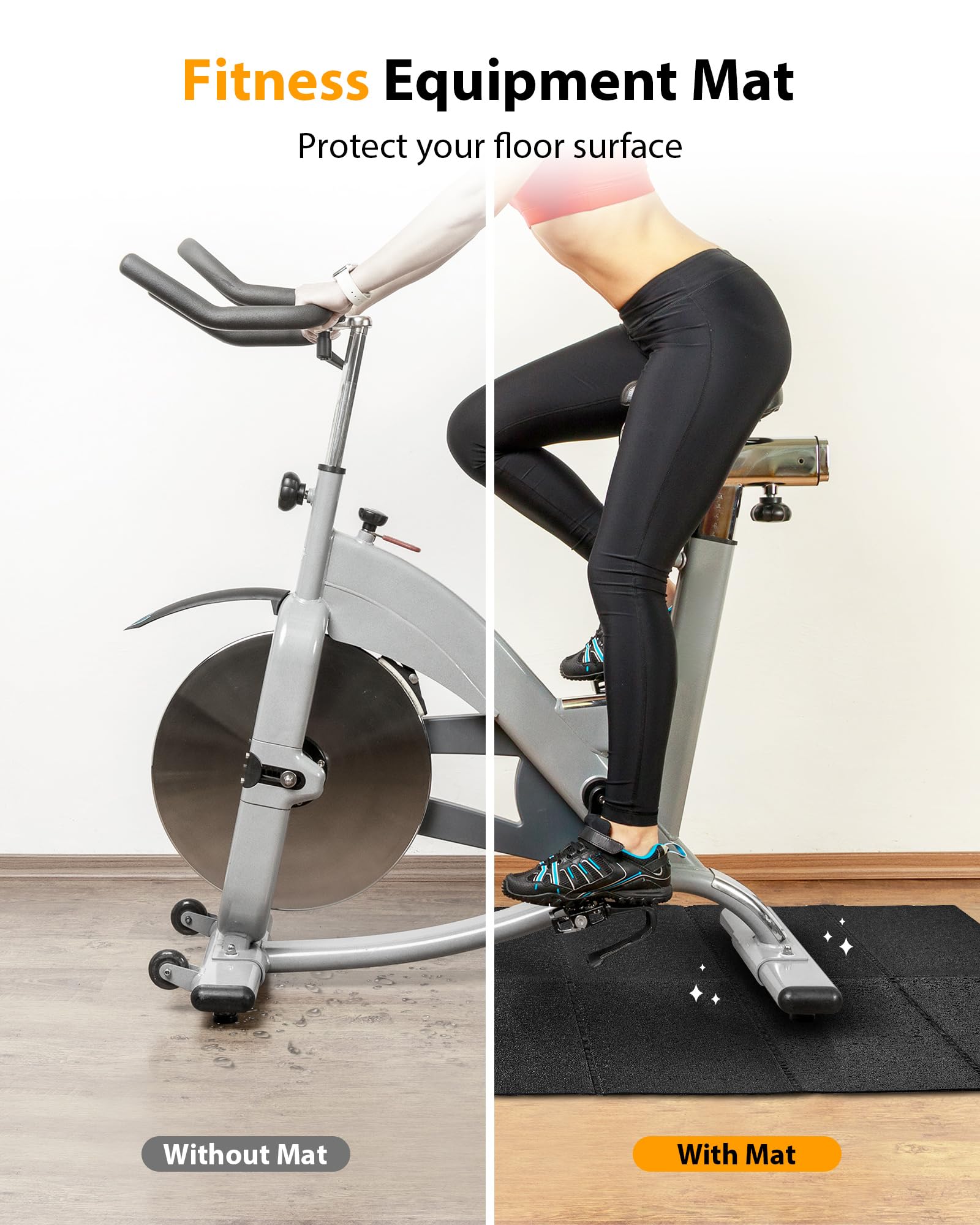 Foldable Treadmill Mat - Non-Slip Shock Absorbing for Home Gym