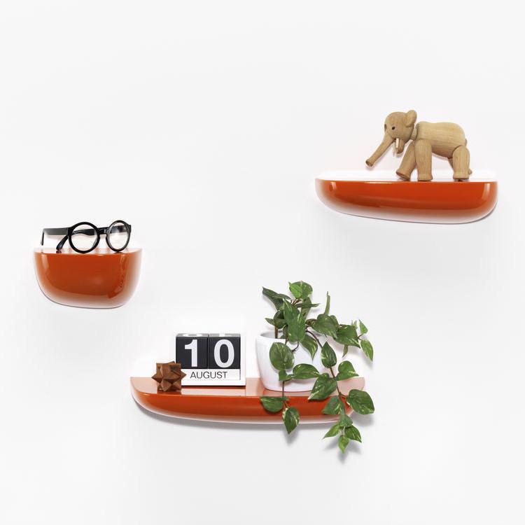 Vitra Corniches Wall Shelves - Modern Floating Shelves for Home & Office Decor - Perfect for Living Room, Bedroom, and Workspace Organization