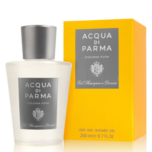 Acqua Di Parma Colonia Pura Hair & Shower Gel 200ml - Refreshing Unisex Body Wash for Men & Women - Perfect for Daily Shower, Travel & Gym Use