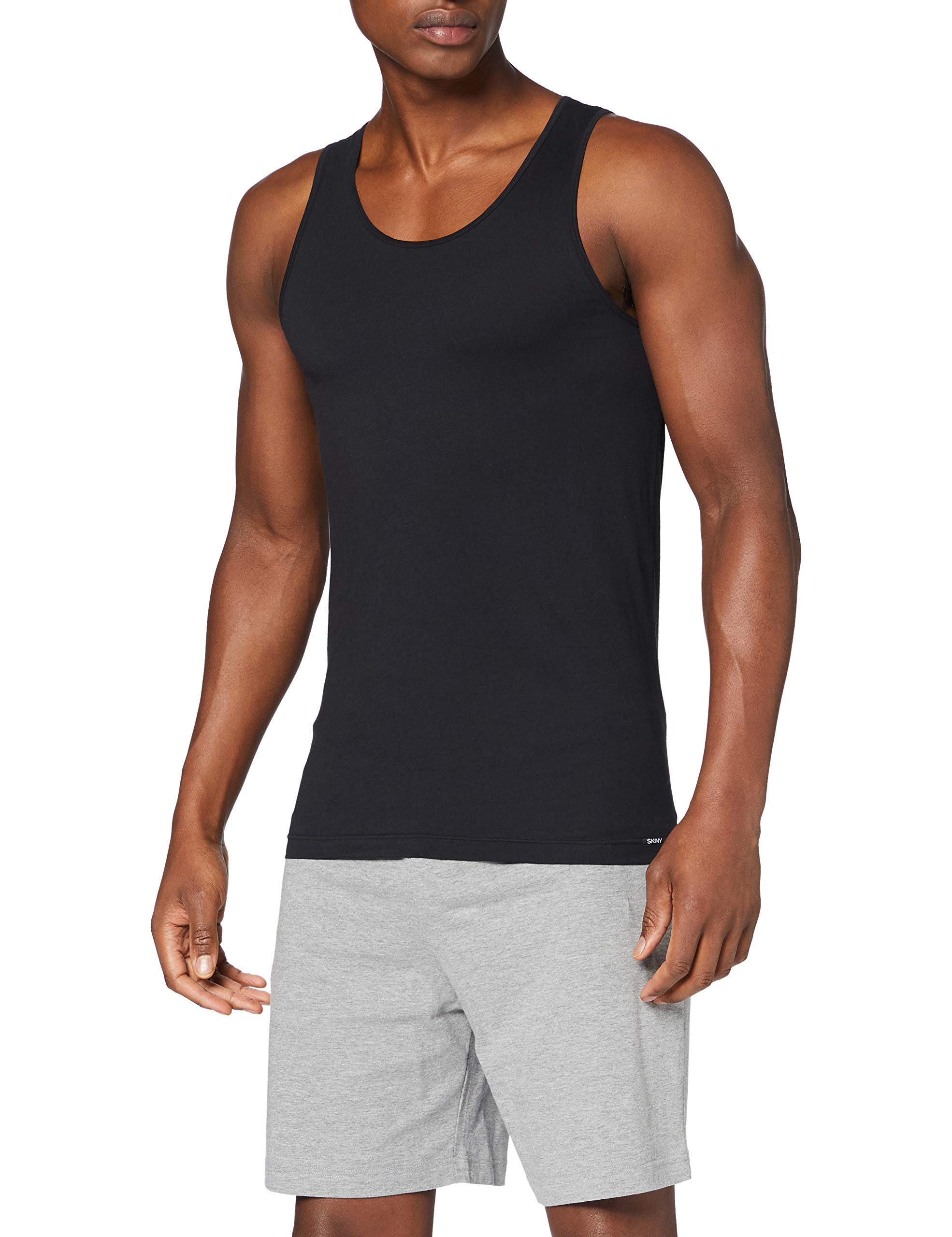 Men's 2-Pack Cotton Tank Tops - Breathable Sleeveless Undershirts for Gym, Workout & Casual Wear - Multi-Pack Basic Tees (086910) - Perfect for Summer, Layering & Athletic Activities