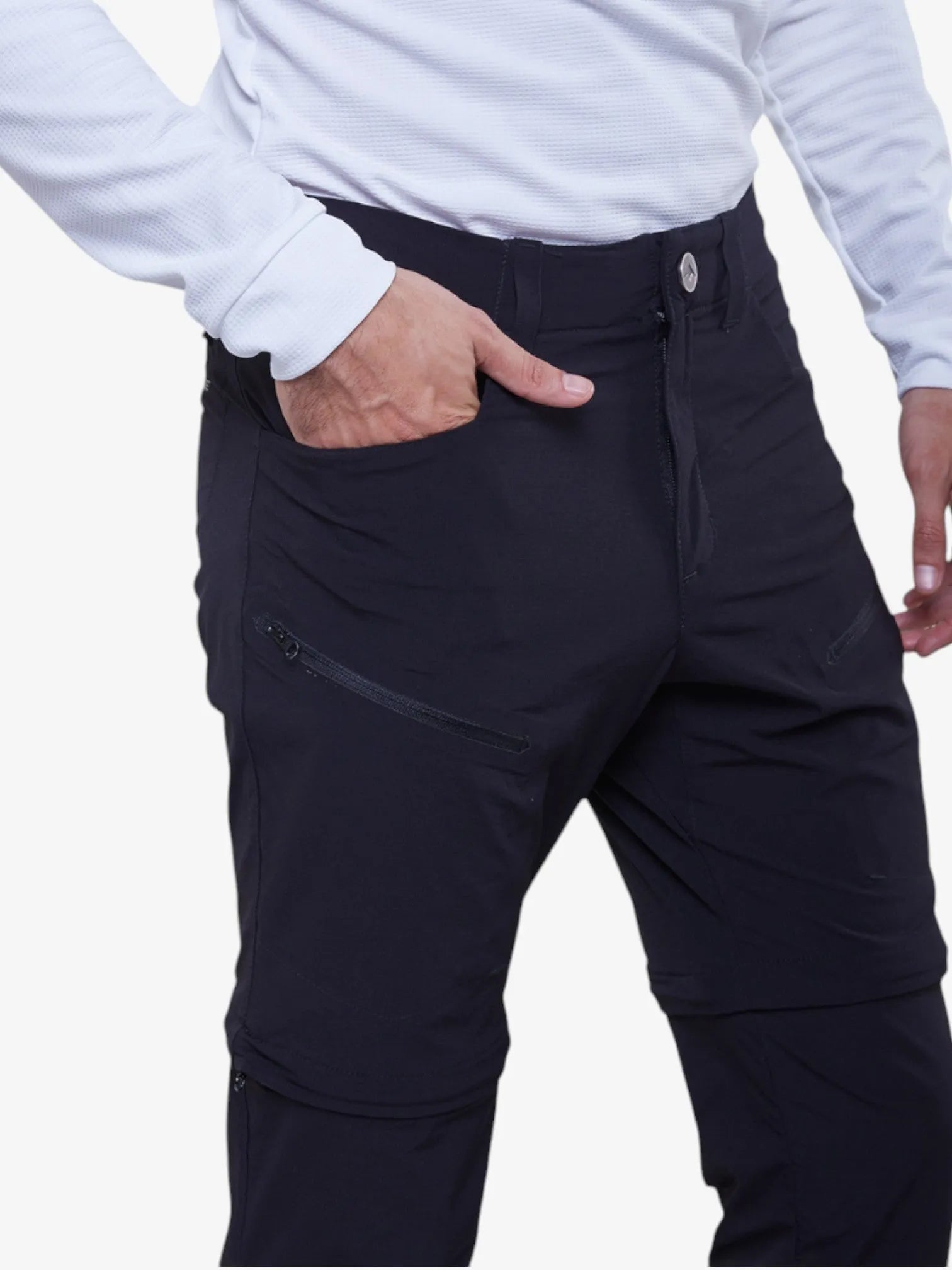 Katmandu Trekking Convertible Pants for Men - Black Mountain Hiking & Outdoor Adventure Gear - Perfect for Camping, Travel & Backpacking