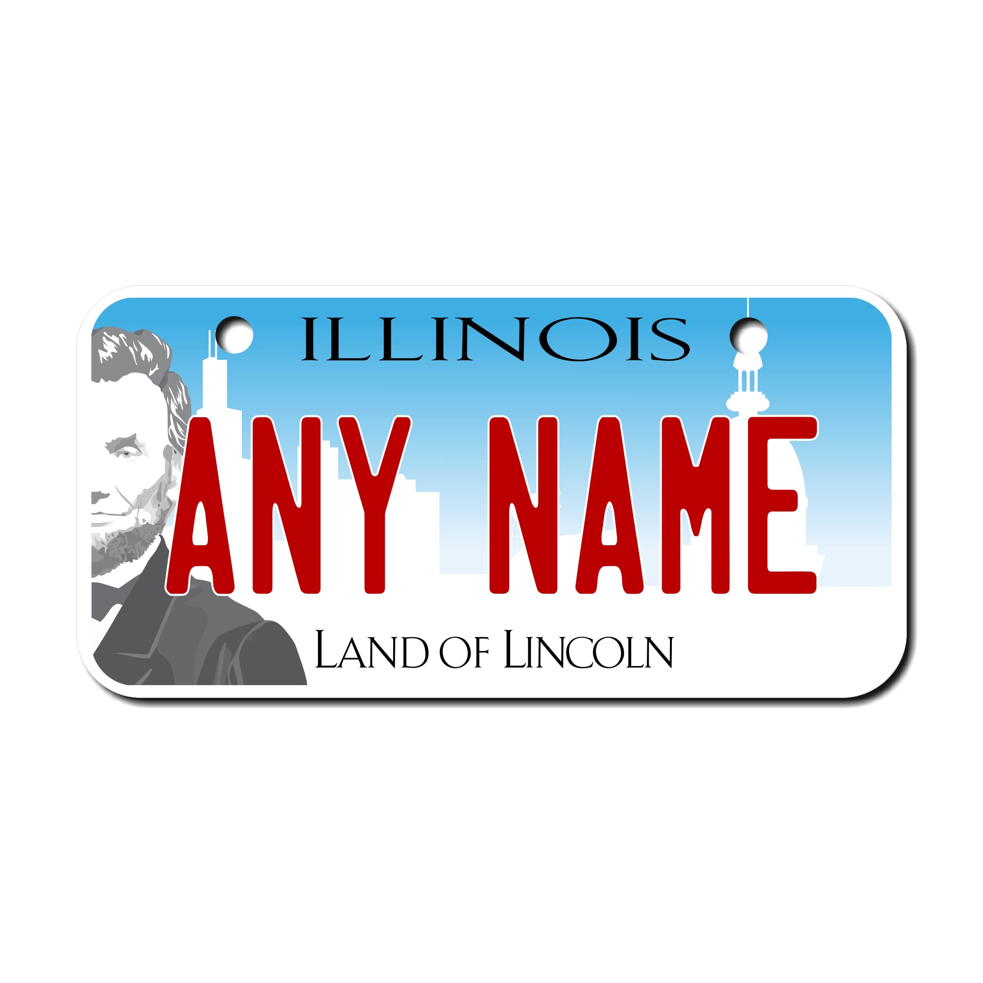 Personalized Illinois License Plate - Custom Aluminum 3