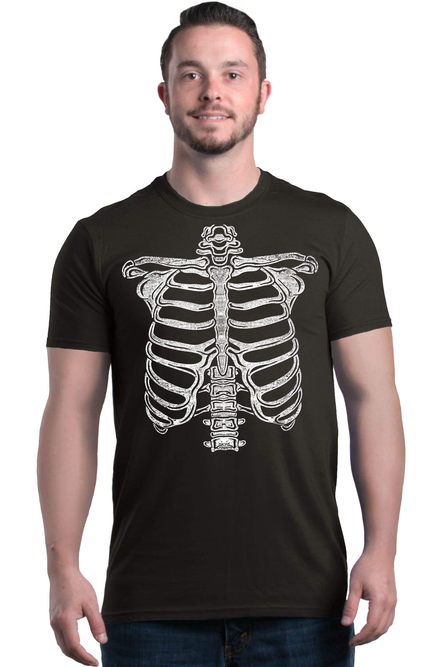 Skeleton Ribcage T-Shirt - Spooky Halloween Costume Top with Bone Design | Perfect for Halloween Parties, Cosplay & Themed Events