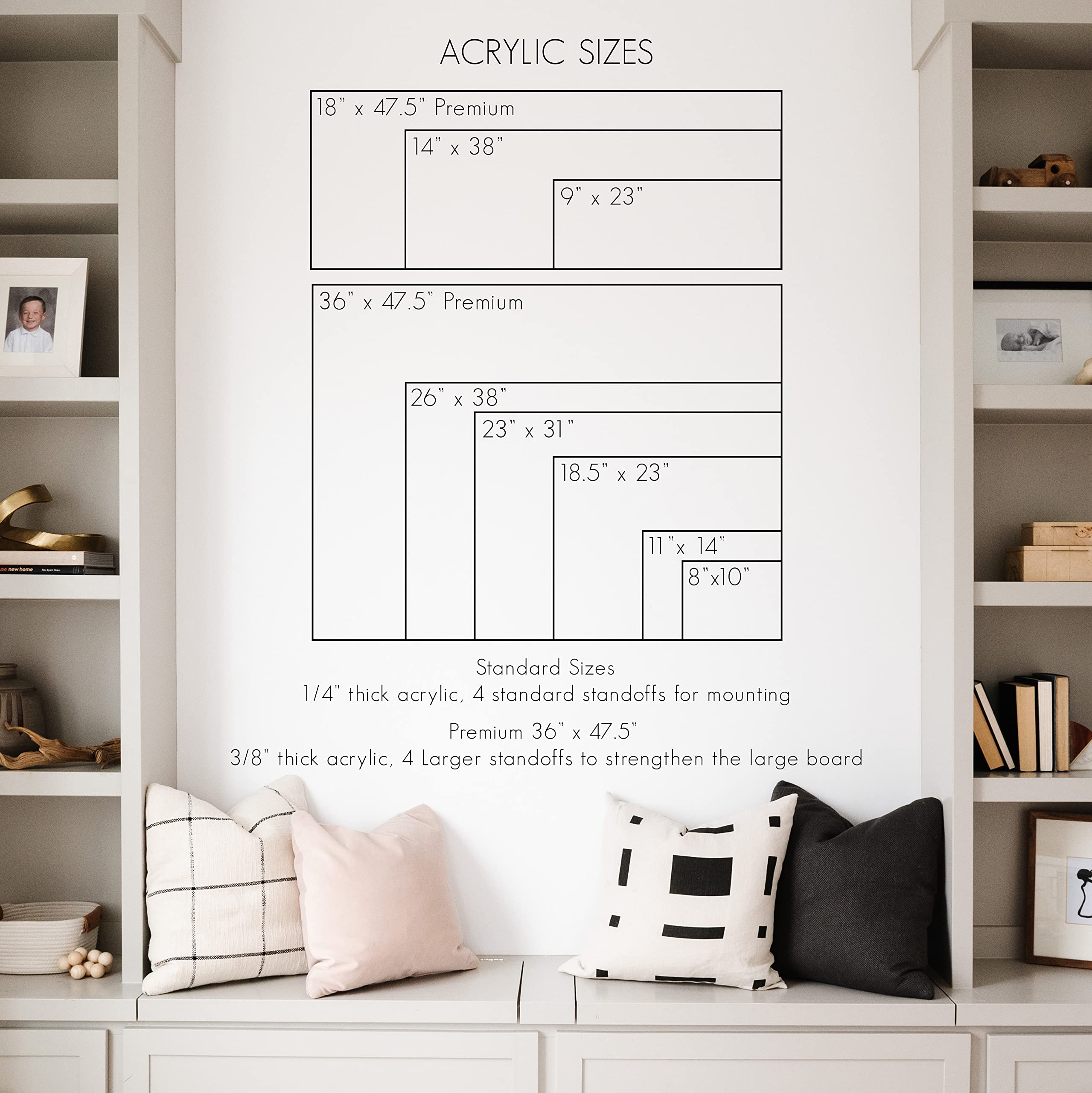2024 Quarterly Calendar - 26x38 Large Acrylic Wall Calendar for 4 Months | Perfect for Office, Classroom & Home Organization | Dry Erase Surface for Easy Planning