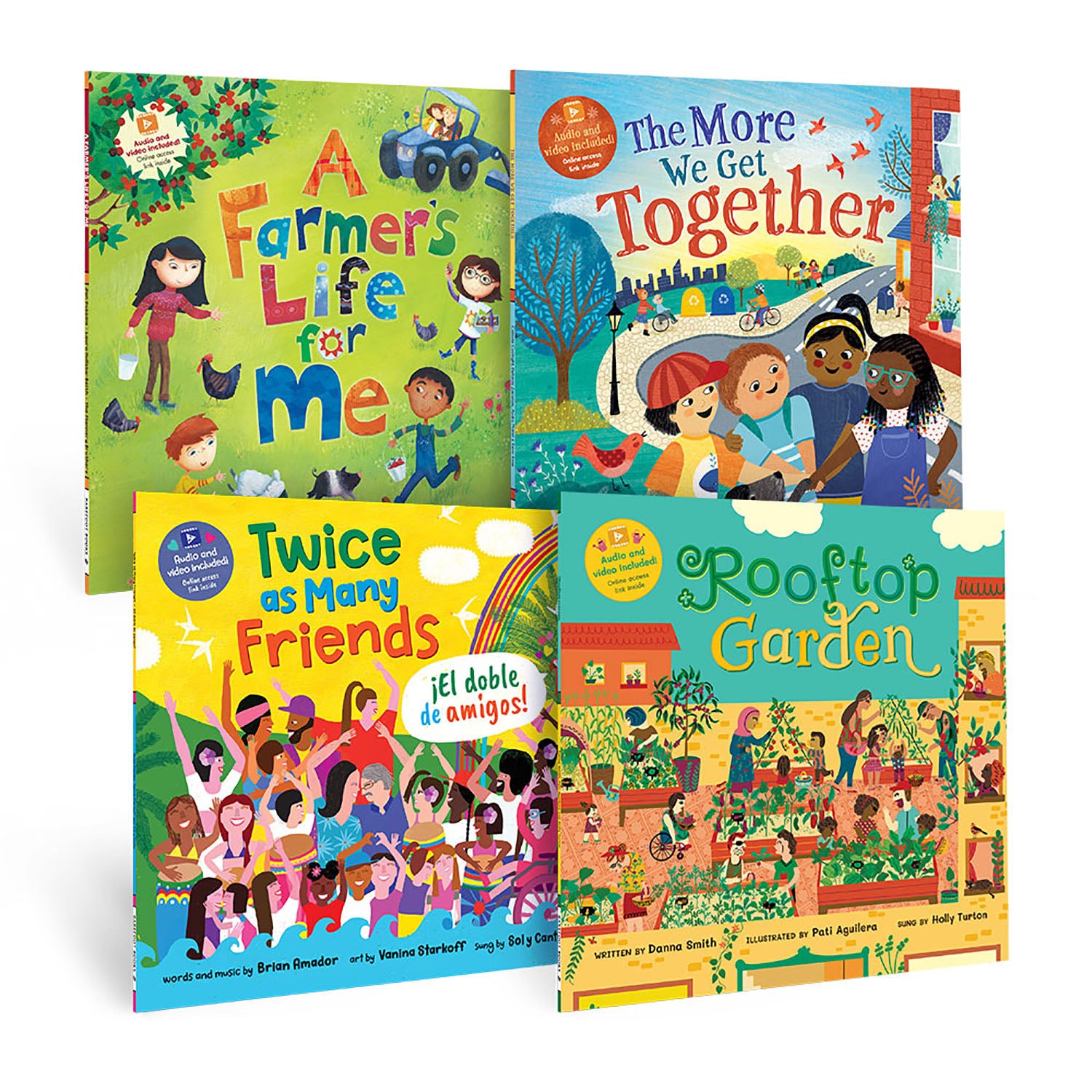 Barefoot Books 1st Grade Friendship & Community Singalong Set - 4 Piece Children's Educational Music Collection for Classroom & Homeschool Learning