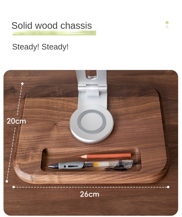 Premium Solid Wood Laptop Stand - Adjustable Height Oak/Ash/Walnut Computer Riser for Ergonomic Office & Home Workspace (Desk Organization, Standing Desk Converter)