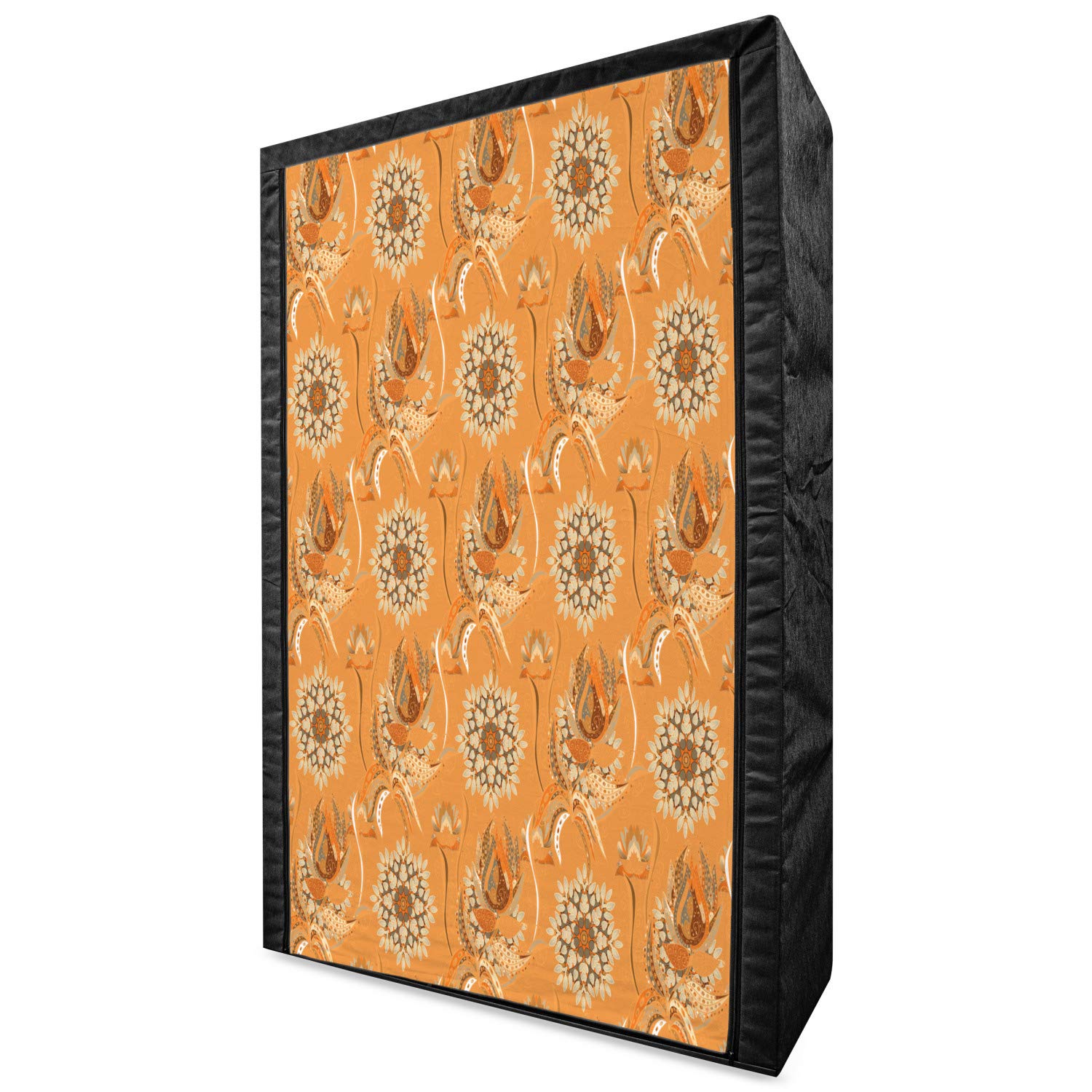 Ambesonne Portable Fabric Wardrobe with Ottoman Garden Pattern - 42.5