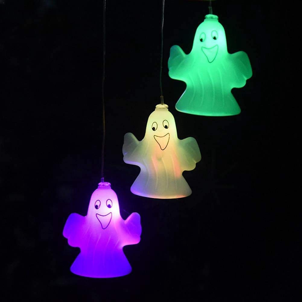 Solar Powered Ghost Wind Lights - Waterproof Halloween Outdoor Decor with Wind Chimes | Perfect for Garden, Patio, Yard & Halloween Party Decorations