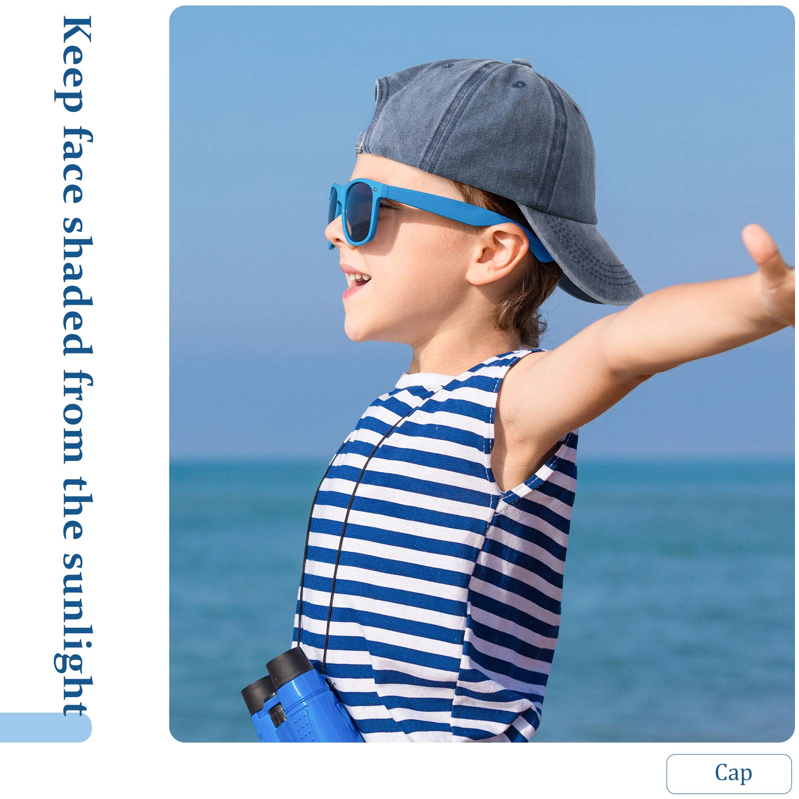 4-Pack Distressed Wash Kids Baseball Hats - Adjustable Toddler Trucker Caps for Boys & Girls - Perfect for Summer Outdoor Play, Sports & Casual Wear