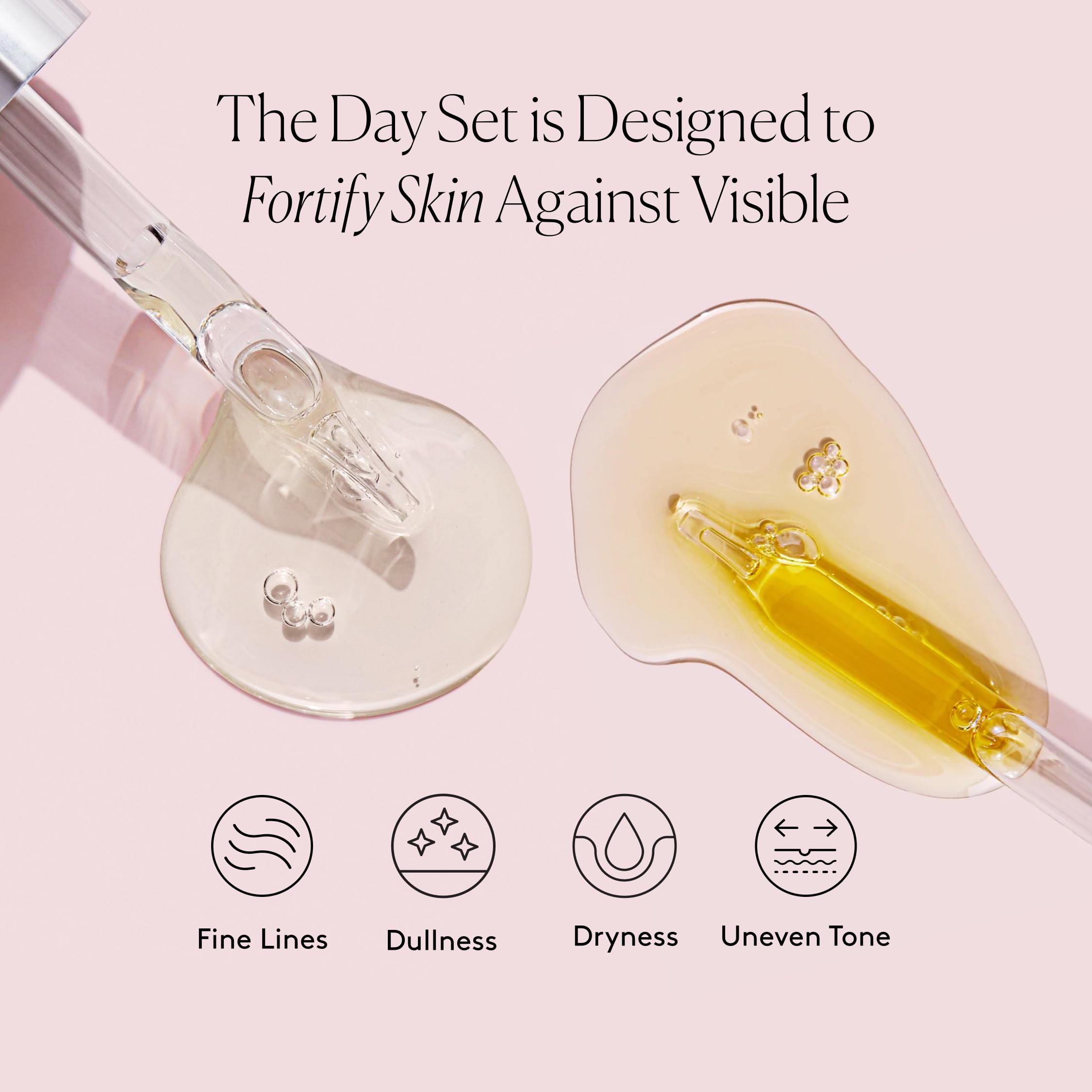 Naked & Thriving Limited Edition Day Set - Antioxidant Day Serum (30 mL) & Anti-Aging Face Oil (35 mL) with Hyaluronic Acid, Moringa & Rosehip Oil - Skincare Duo for Hydration & Wrinkle Prevention - Perfect for Morning Routine & Daily Protection - 65 mL/2.18 fl oz (Set of 2)