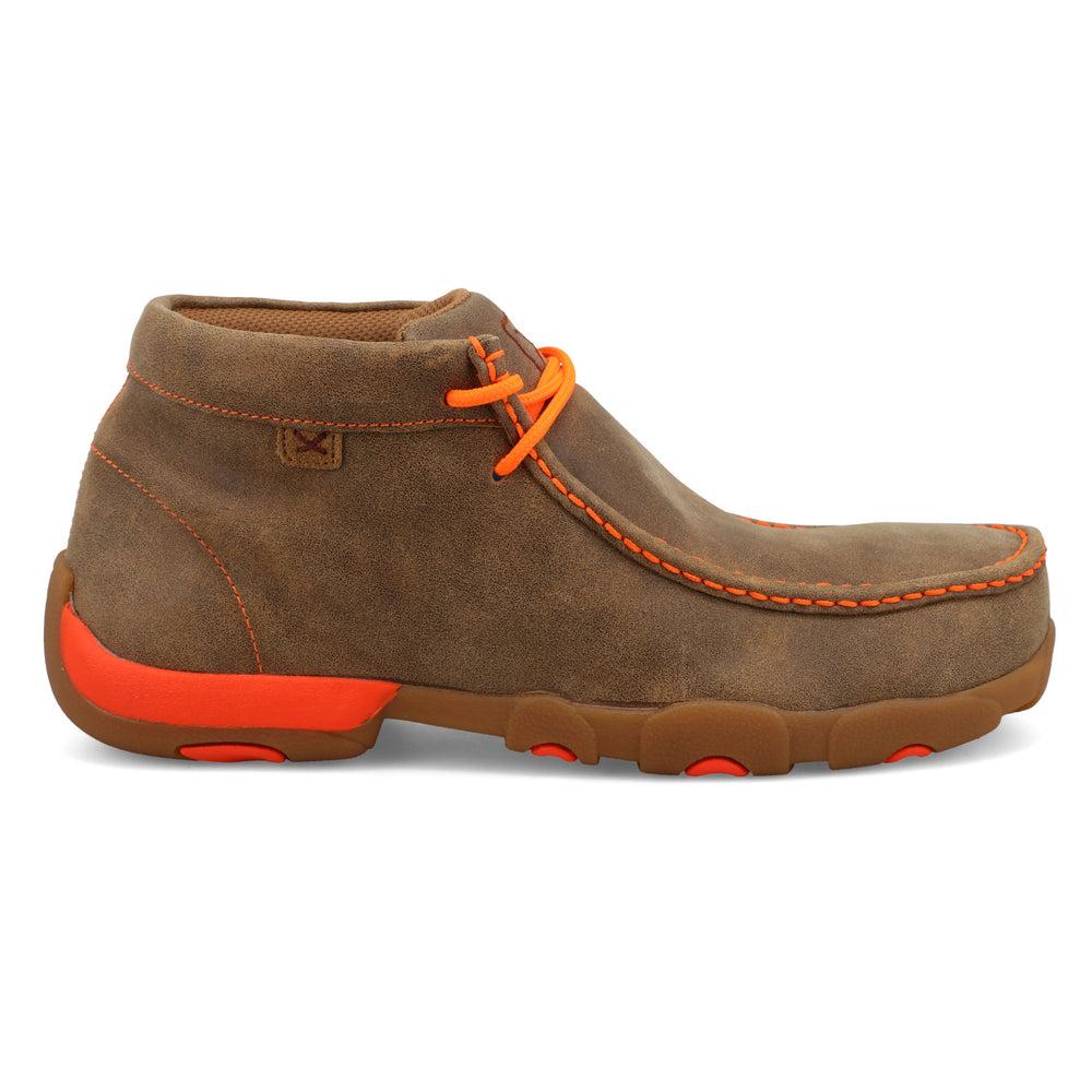 Men's Work Chukka Driving Moc Shoes - Comfortable & Durable Leather Casual Boots for Business, Office & Outdoor Wear