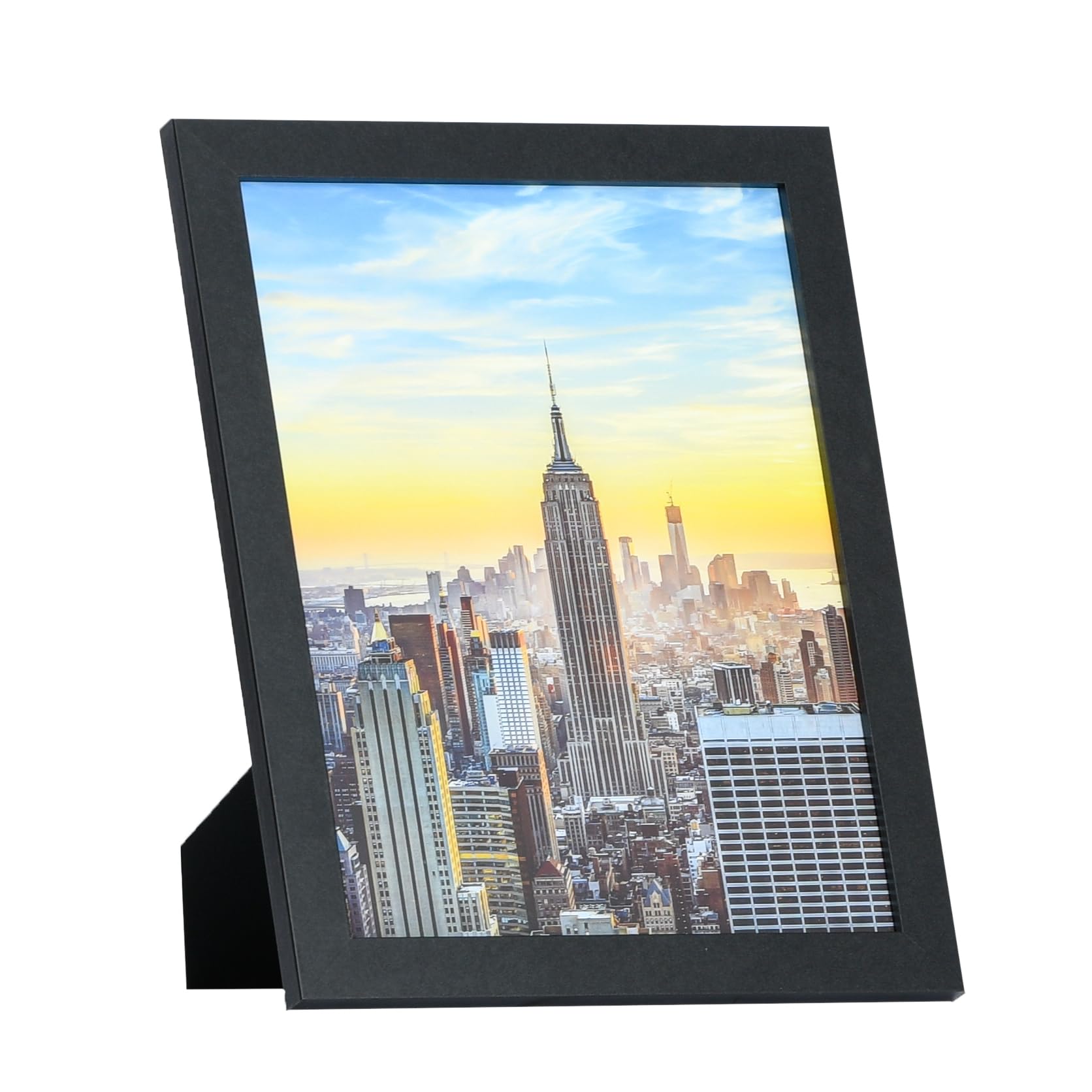 10x13 Black Modern Picture Frame - 1 Inch Border with Glass Front - Wall or Table Display for Home, Office & Gallery Decor