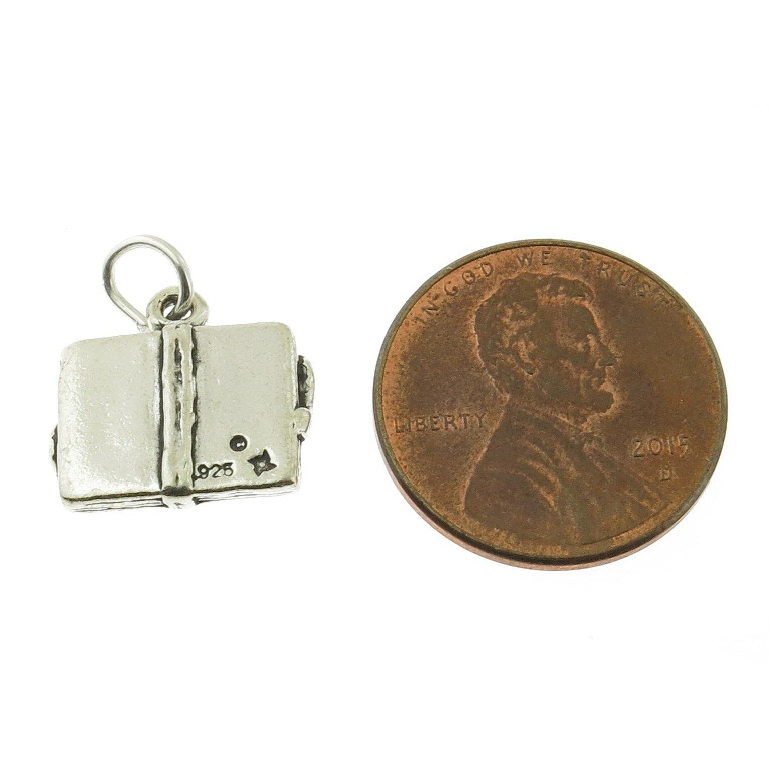 925 Sterling Silver Family Holiday Scrapbook Charm - Handmade in USA - DIY Jewelry Making Supplies for Necklaces, Bracelets & Keepsakes - Perfect for Christmas Gifts, Memory Books & Craft Projects