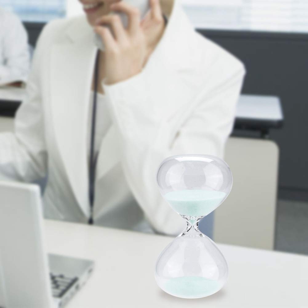 15 Minute Hourglass Sand Timer - Cylinder-Shaped Desktop Decoration for Office, Study & Meditation | Unique Birthday Gift Idea for Home & Office Decor